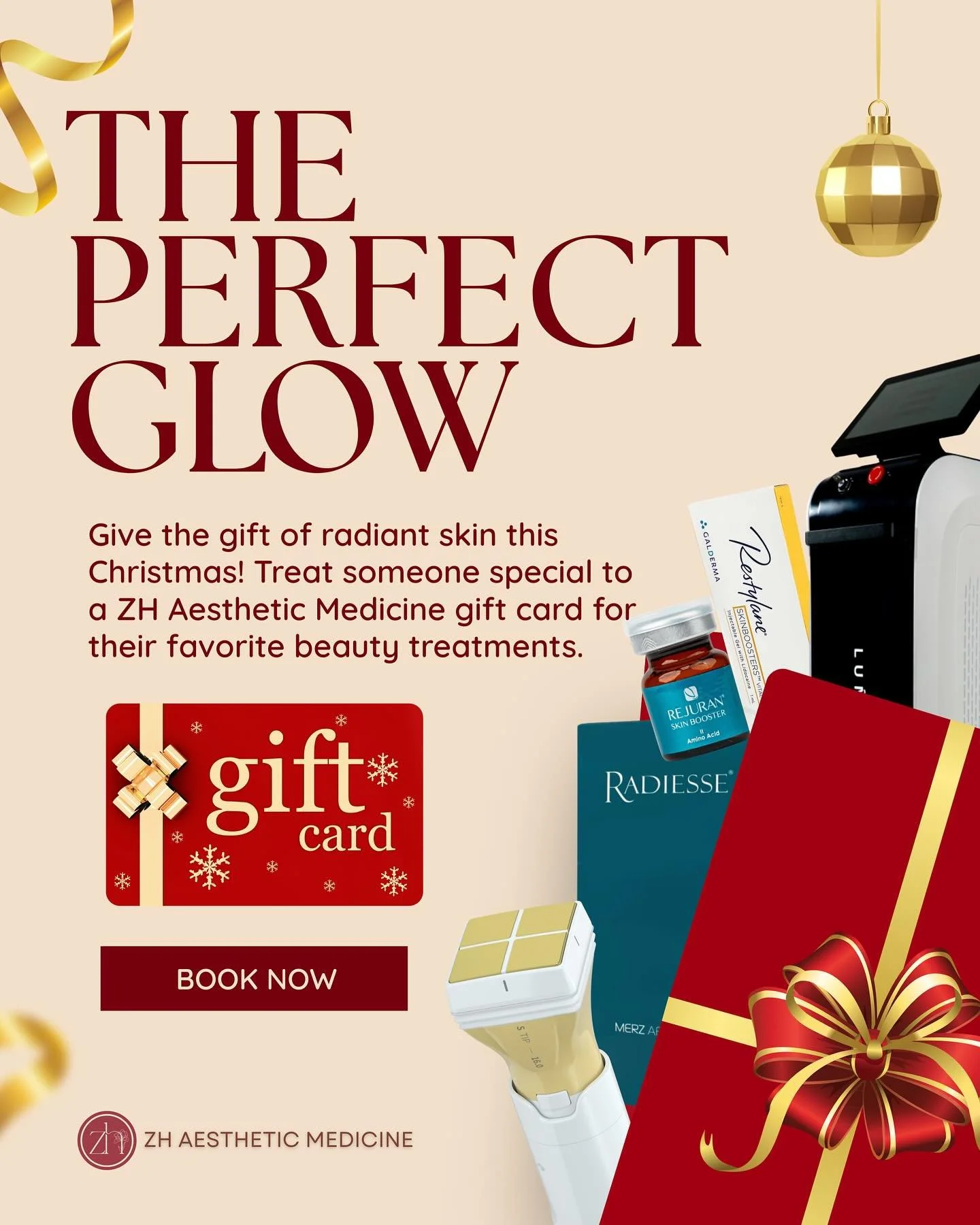 𝗦𝘁𝗶𝗹𝗹 𝘁𝗵𝗶𝗻𝗸𝗶𝗻𝗴 𝗮𝗯𝗼𝘂𝘁 𝘄𝗵𝗮𝘁 𝘁𝗼 𝗴𝗶𝘃𝗲 𝘁𝗵𝗶𝘀 𝗵𝗼𝗹𝗶𝗱𝗮𝘆 𝘀𝗲𝗮𝘀𝗼𝗻? 🎁

Whether you want to bring a friend, treat your parents, or spoil yourself with our latest skincare treatments, a little ZH Aesthetic Medicine glow