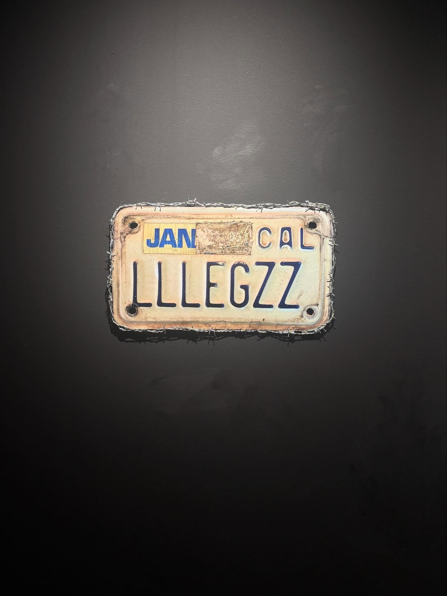 My series &ldquo;LLLEGZZ&rdquo; is on view until December 4th. Details on last slide. 

This series is inspired by growing up in the motorcycle scene and biker culture. And is named after my mom. I, of course, had to blow up her license plate and giv