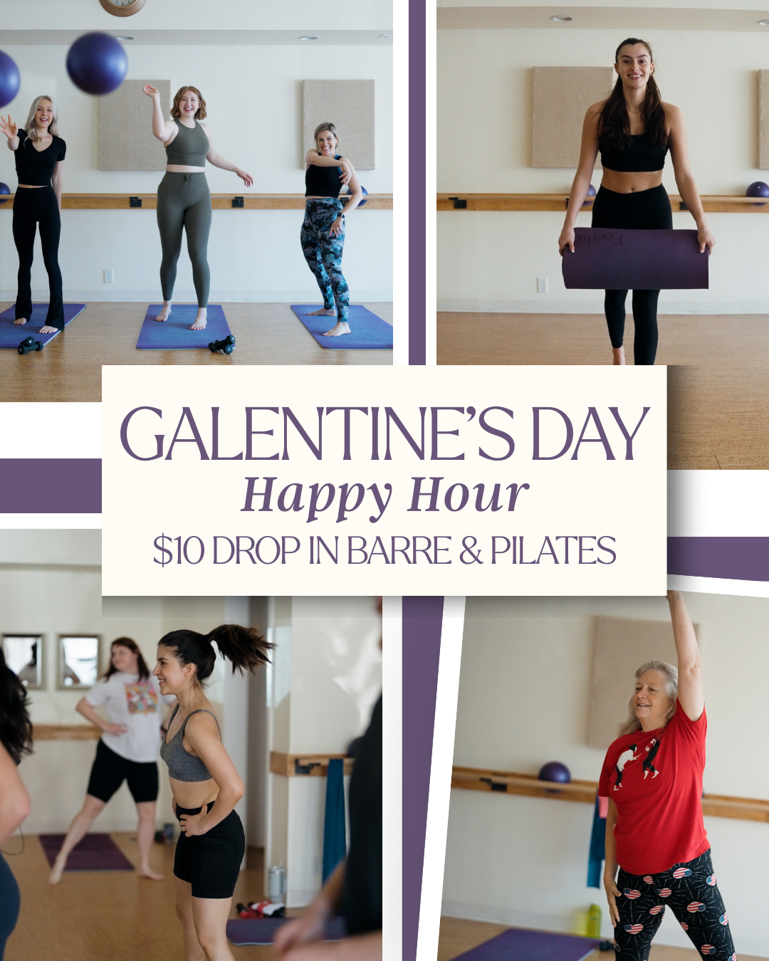 Galentine’s day: $10 drop in classes