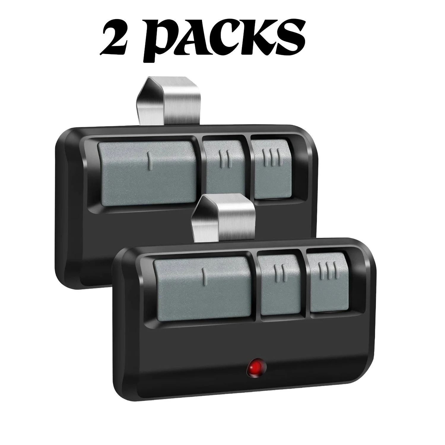 TRAGHLIO 2 for Chamberlain LiftMaster Craftsman 3-Button Home Garage Door Opener Remote 893LM 893Max 971LM Universal