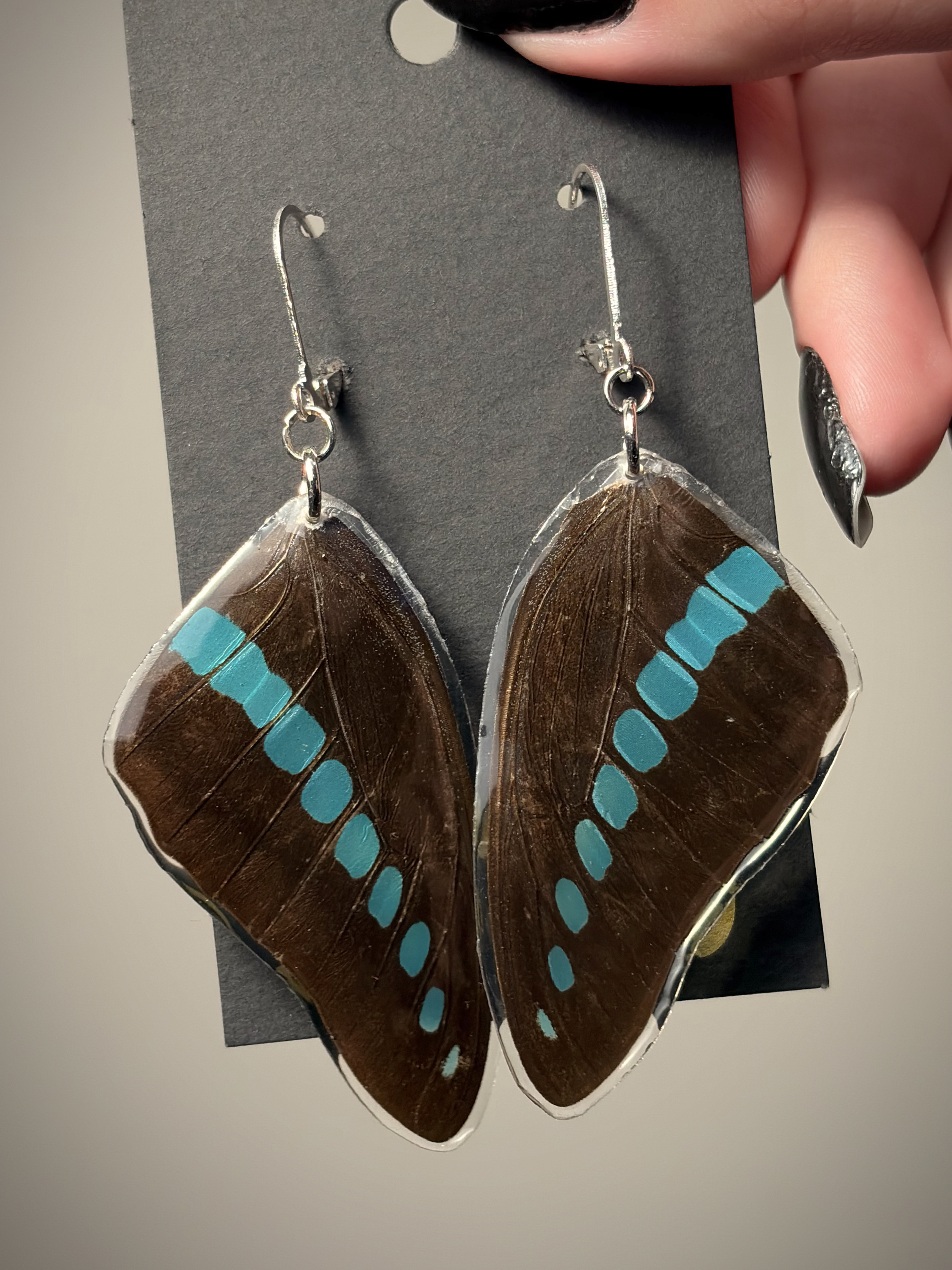 Milon's Bluebottle Earrings - Forewings