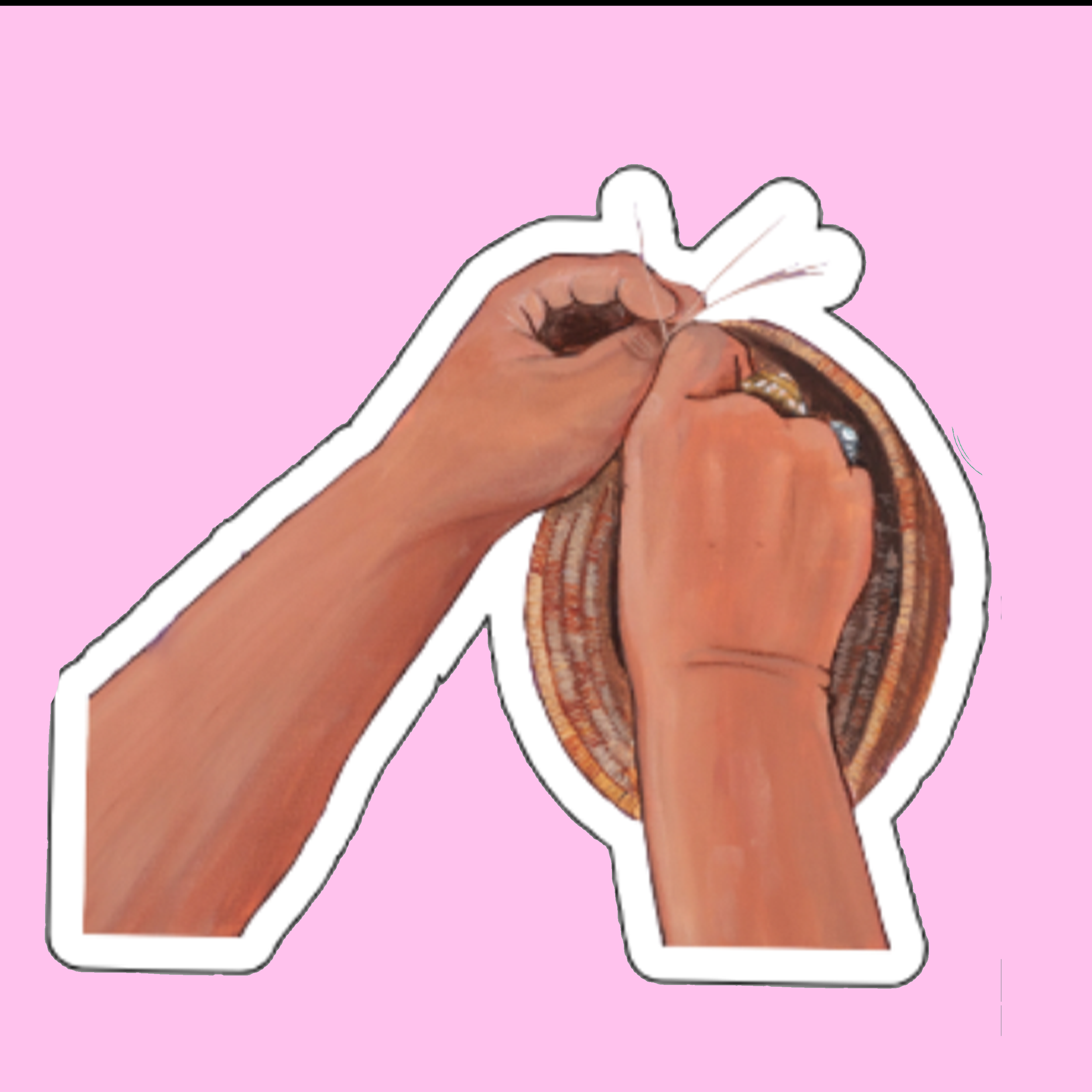 "The Weaver" sticker