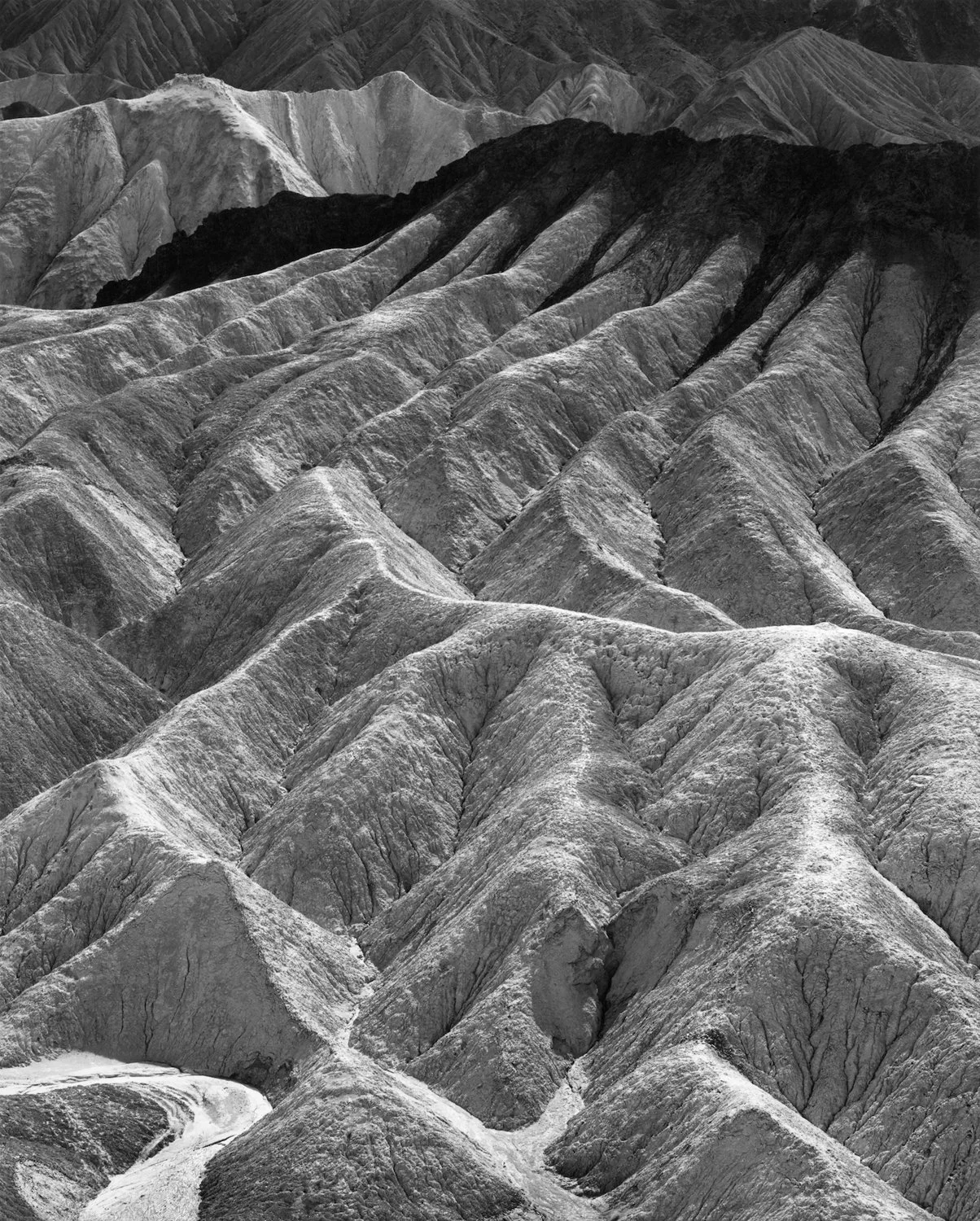 Ansel Adams, Zabriskie Point, Death Valley National Monument, California, c. 1942, gelatin silver print