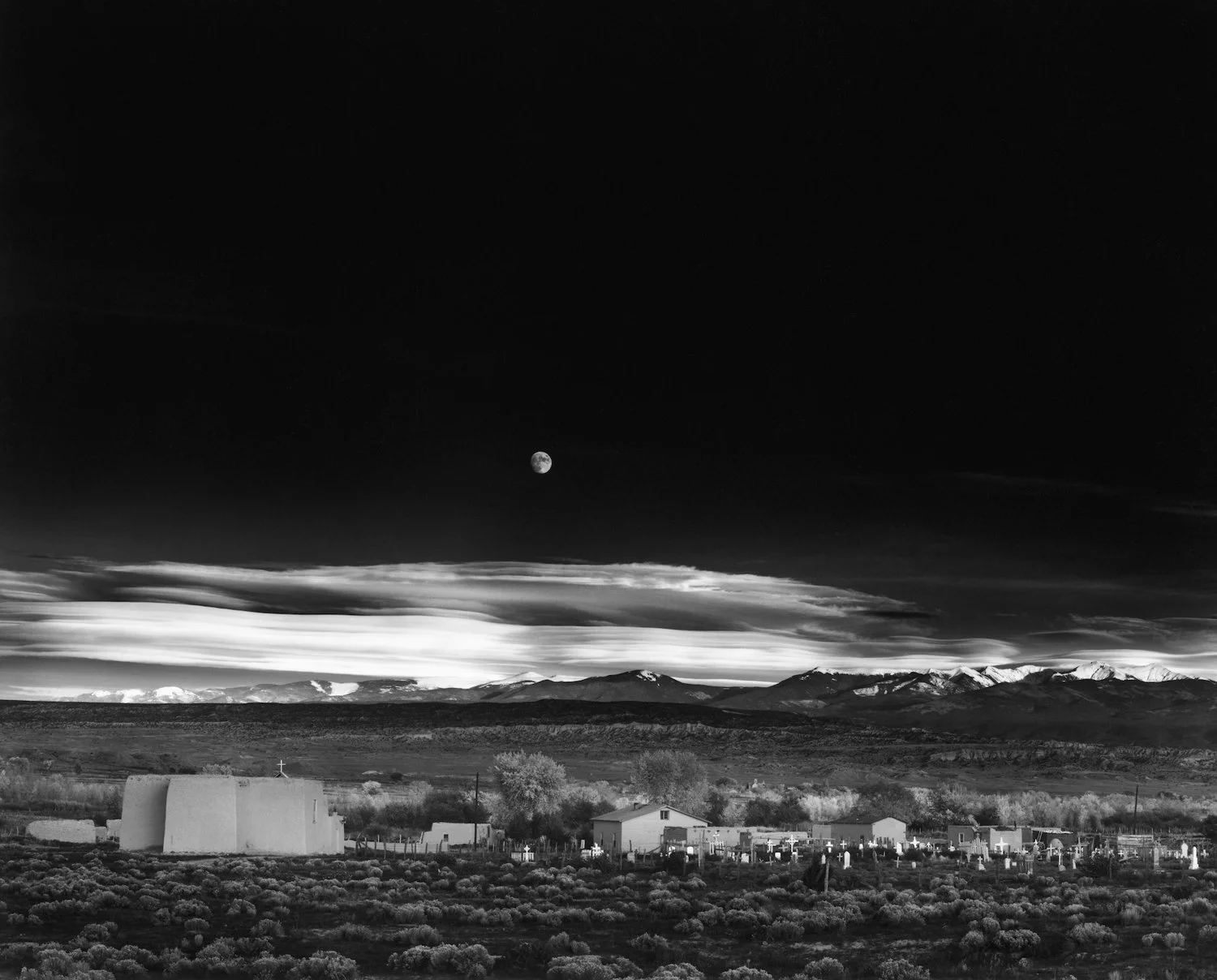 Ansel Adams, Moonrise, Hernandez, New Mexico, 1941, gelatin silver print