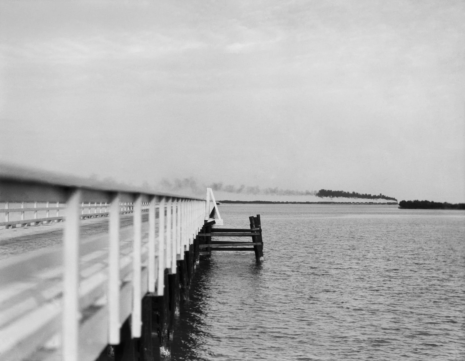 Bridge and Train, Key West, Florida, 1926