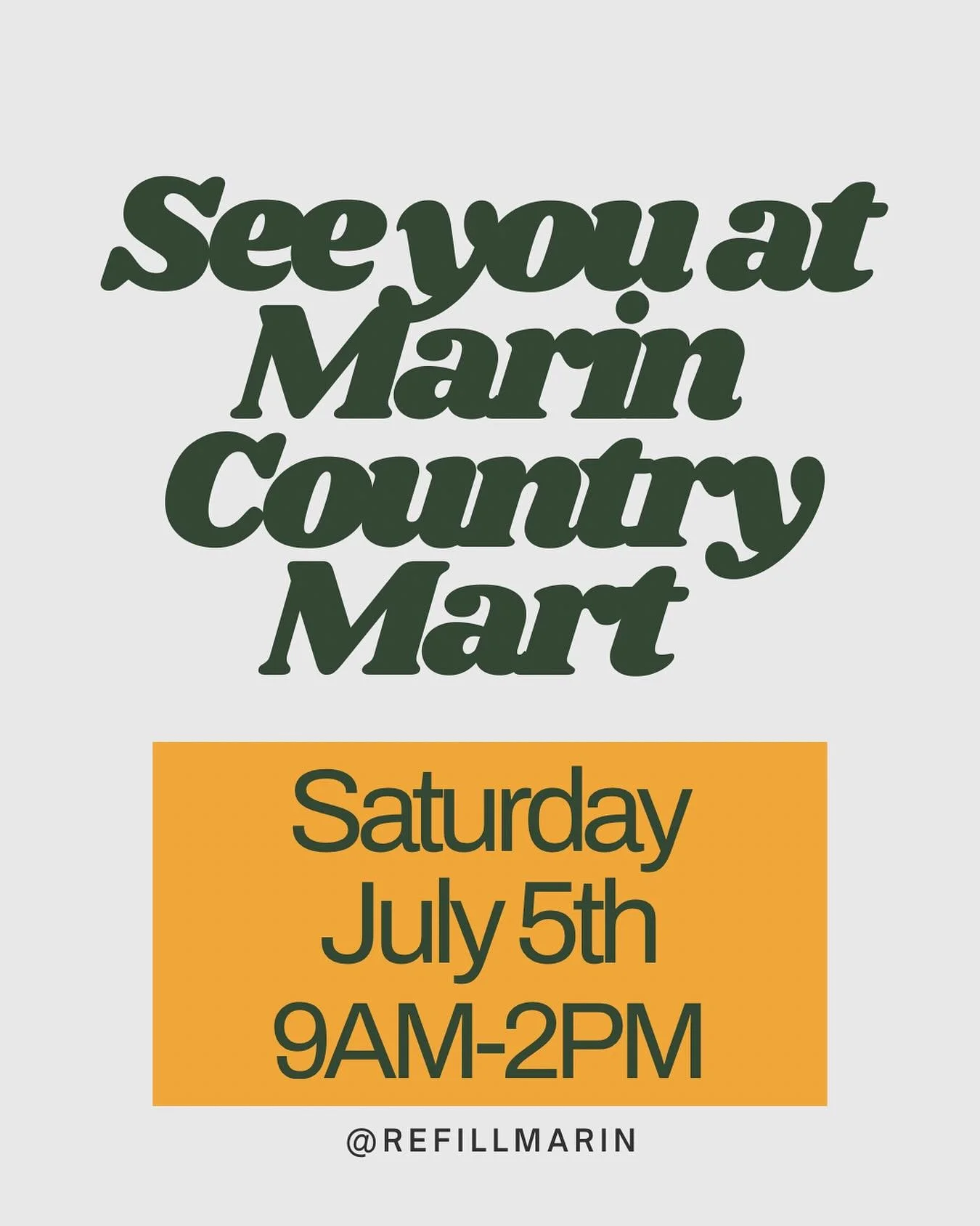 We’ll see you this Saturday at @marincountrymart for the kickoff of Plastic Free July! #sustainabilty #zerowaste #marin #plasticfreejuly