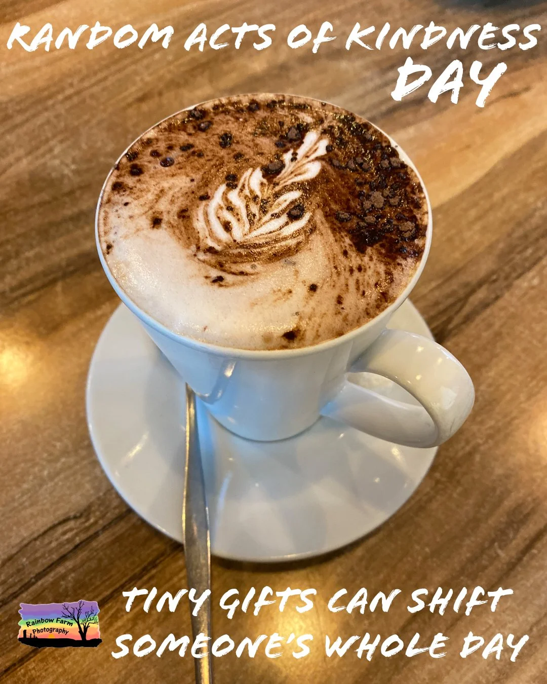 Kindness doesn&rsquo;t have to be extravagant.

Sometimes it&rsquo;s 
Sharing a coffee or paying one forward.
A postcard.
A small print.
A sticker tucked into someone&rsquo;s bag.
A card that simply says &ldquo;thought of you.&rdquo;

Giving the act 