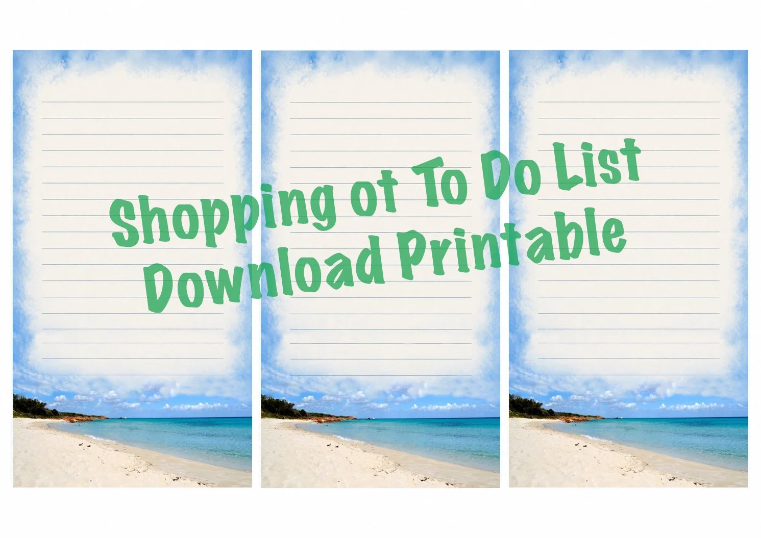 Meelup shopping/ to do list download printables