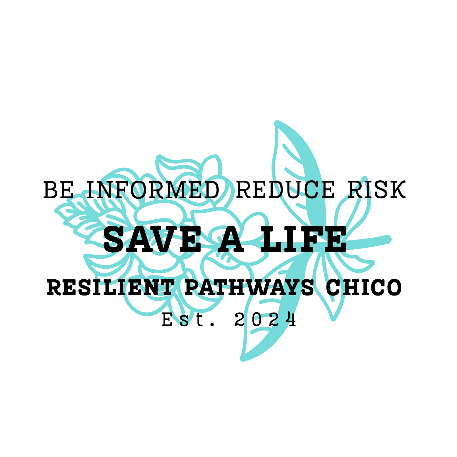 A stylized blue line drawing of a bee and a flower, with intricate details.