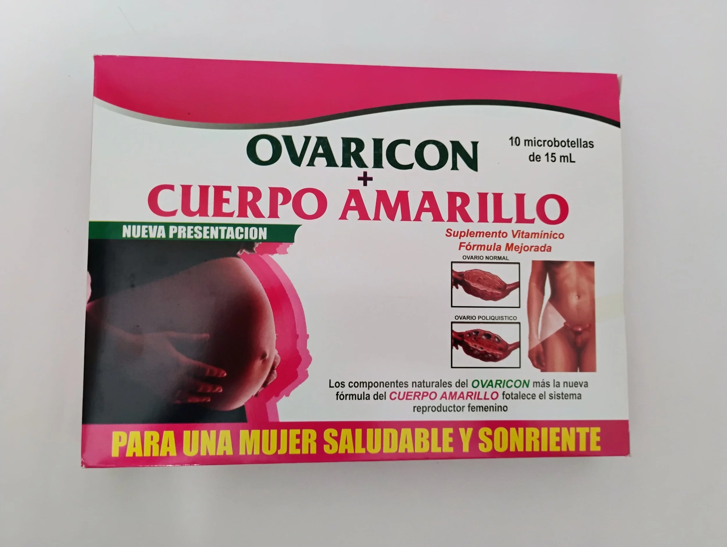 Ovaricon mas cuerpo amarillo