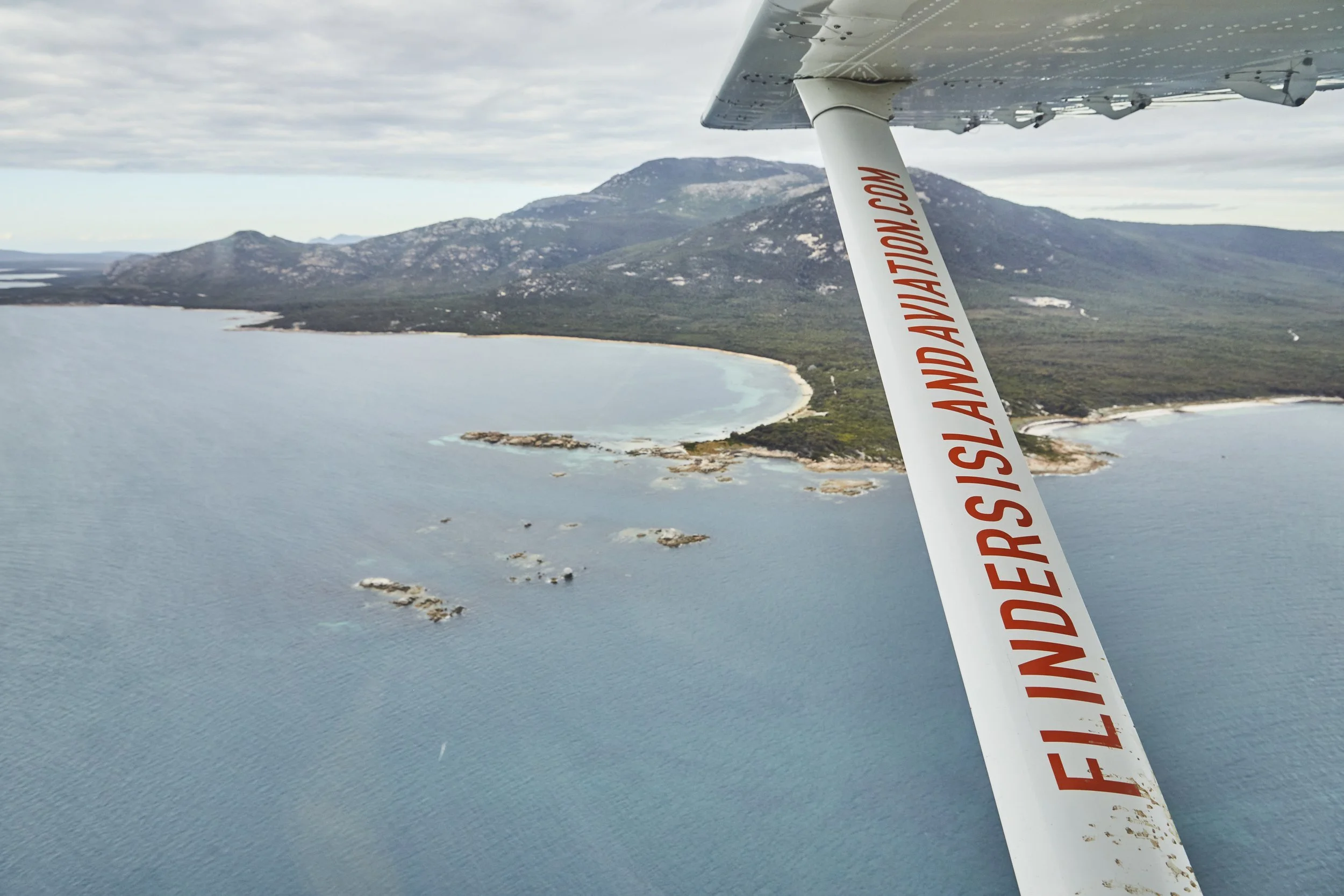 Flights to Flinders Island | Flinders Island Aviation | View of Flinders Island from plane