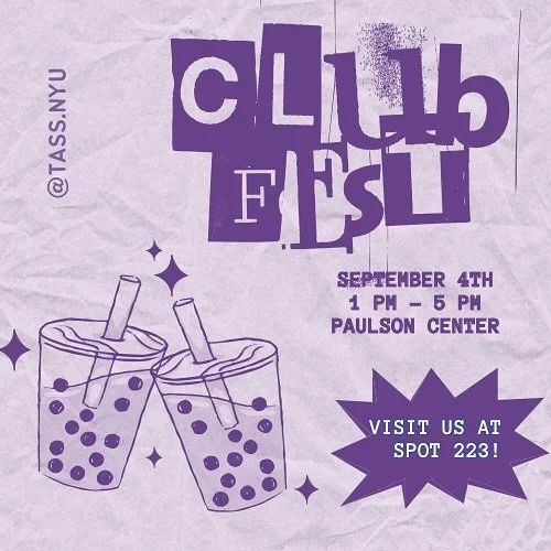 Come see us at spot 223 today at Club Fest to learn what we&rsquo;re about, Eboard and our upcoming events. See you there!