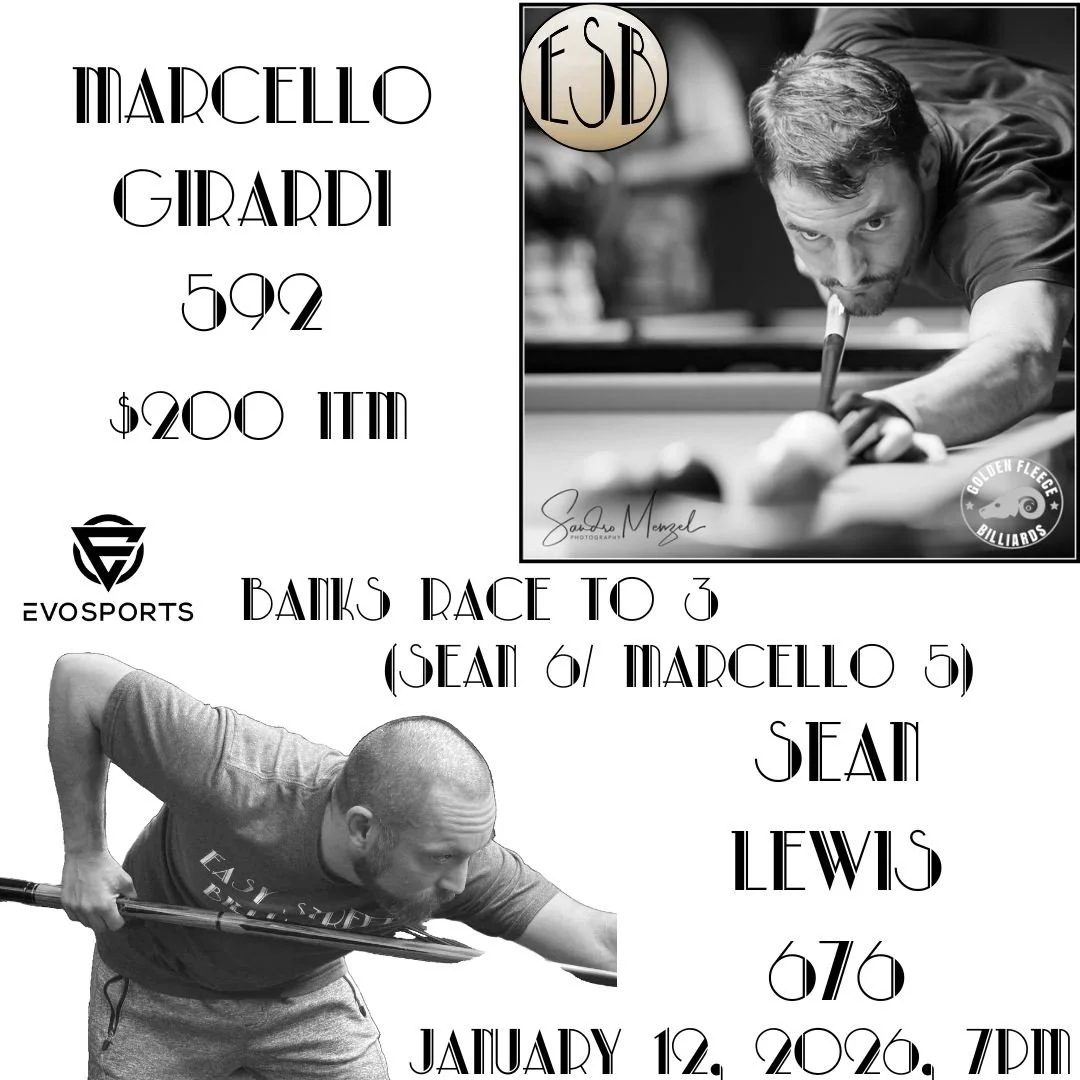 Marcello Girardi 592 v Sean Lewis 676