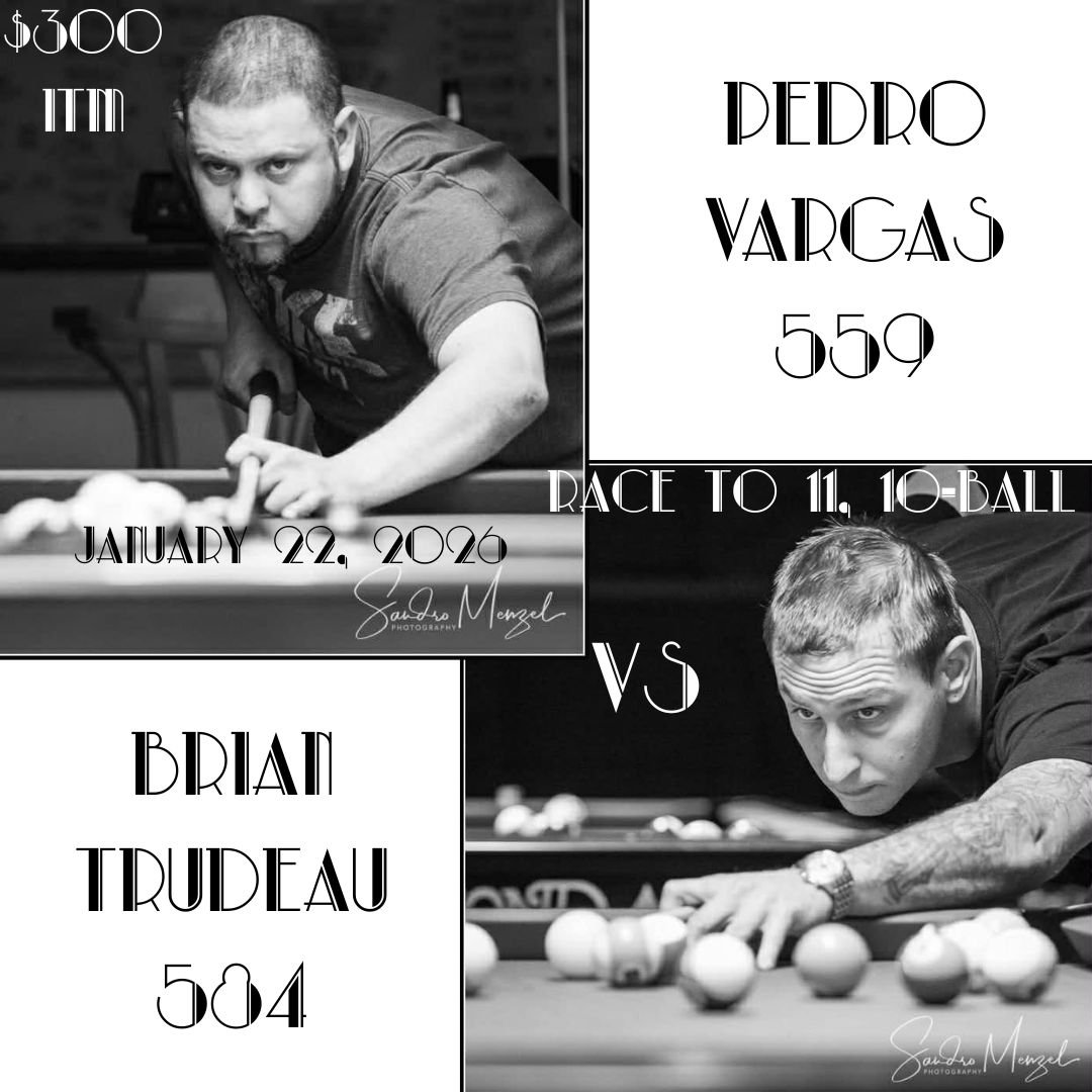 Pedro Vargas 559 v Brian Trudeau 584