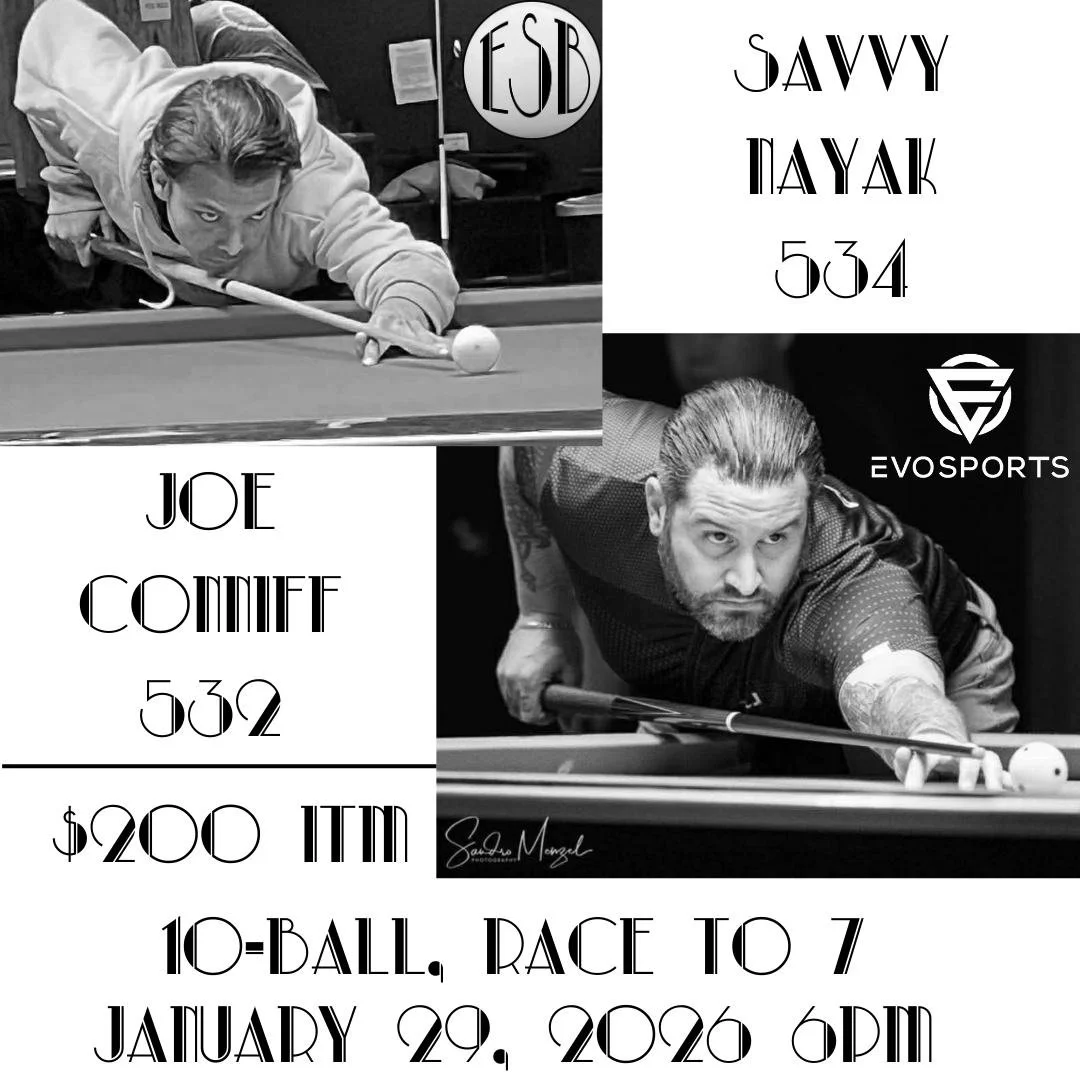 Savvy Nayak 534 v Joe Conniff 532