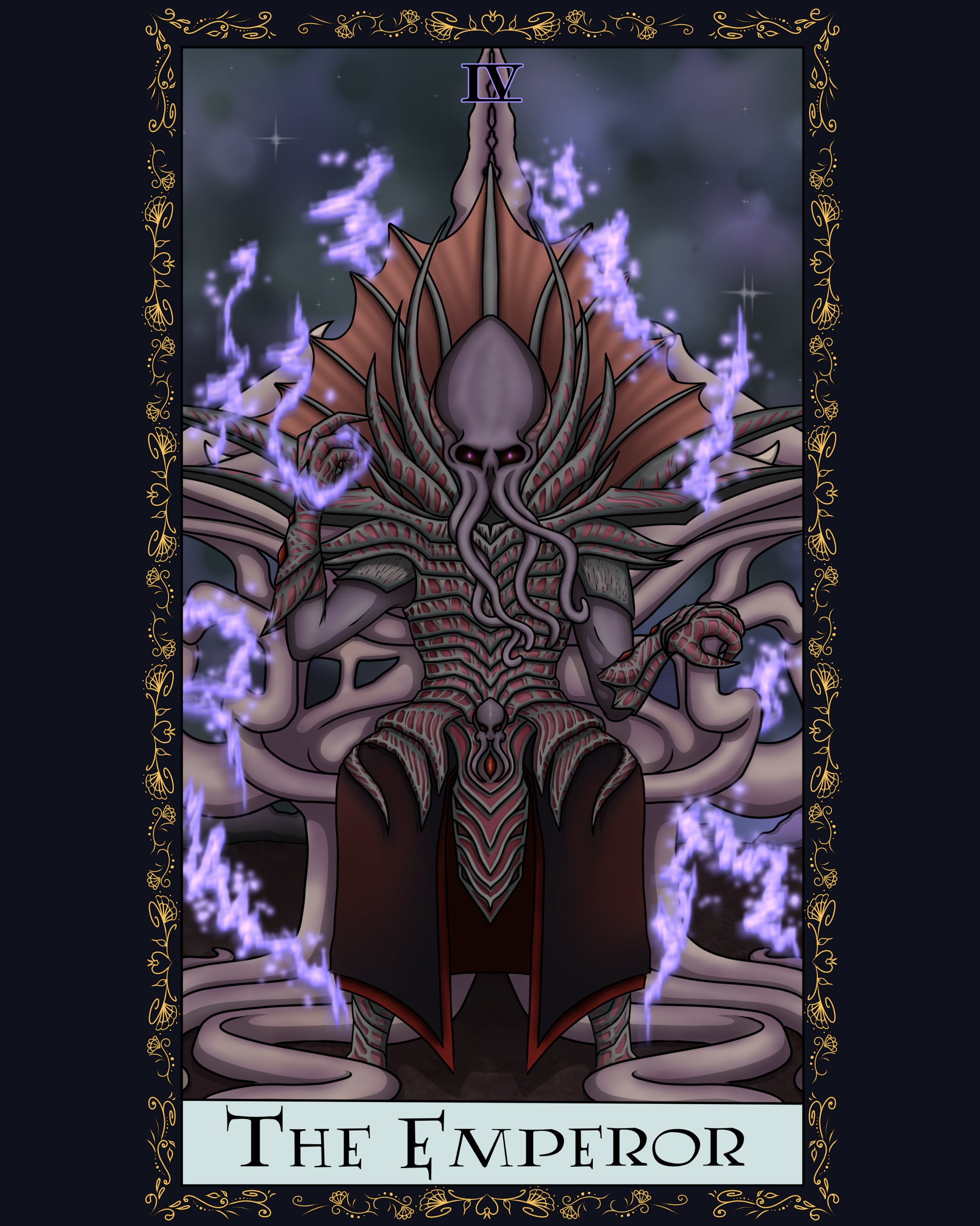 The Emperor Baulder's Gate 3 Tarot Card Print