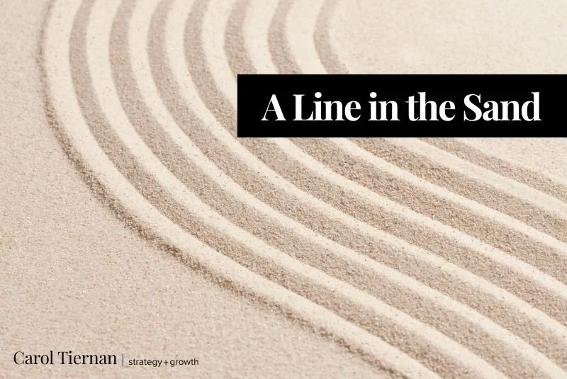 The line in the sand
