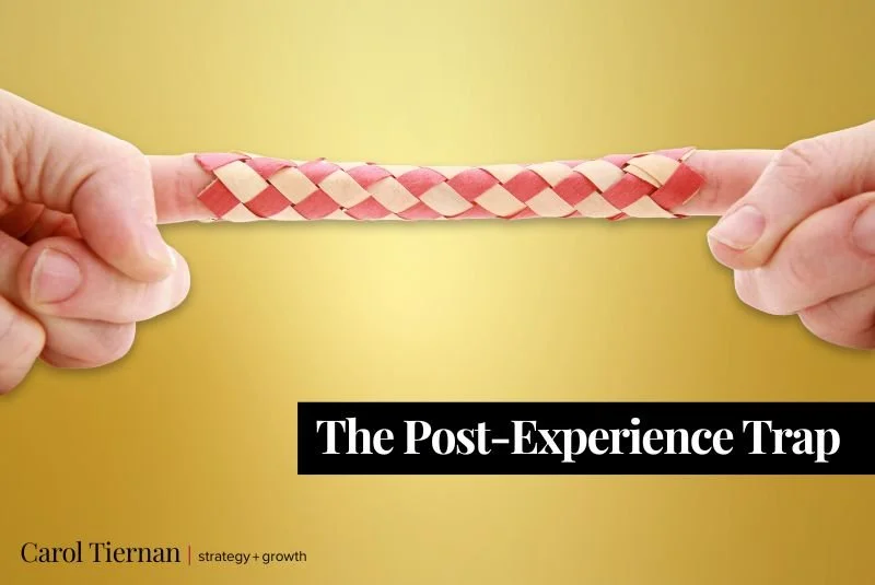 The post-experience trap