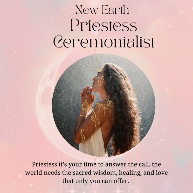 Online Priestess Ceremonialist certification training—share sacred wisdom, healing, love, and leadership now.