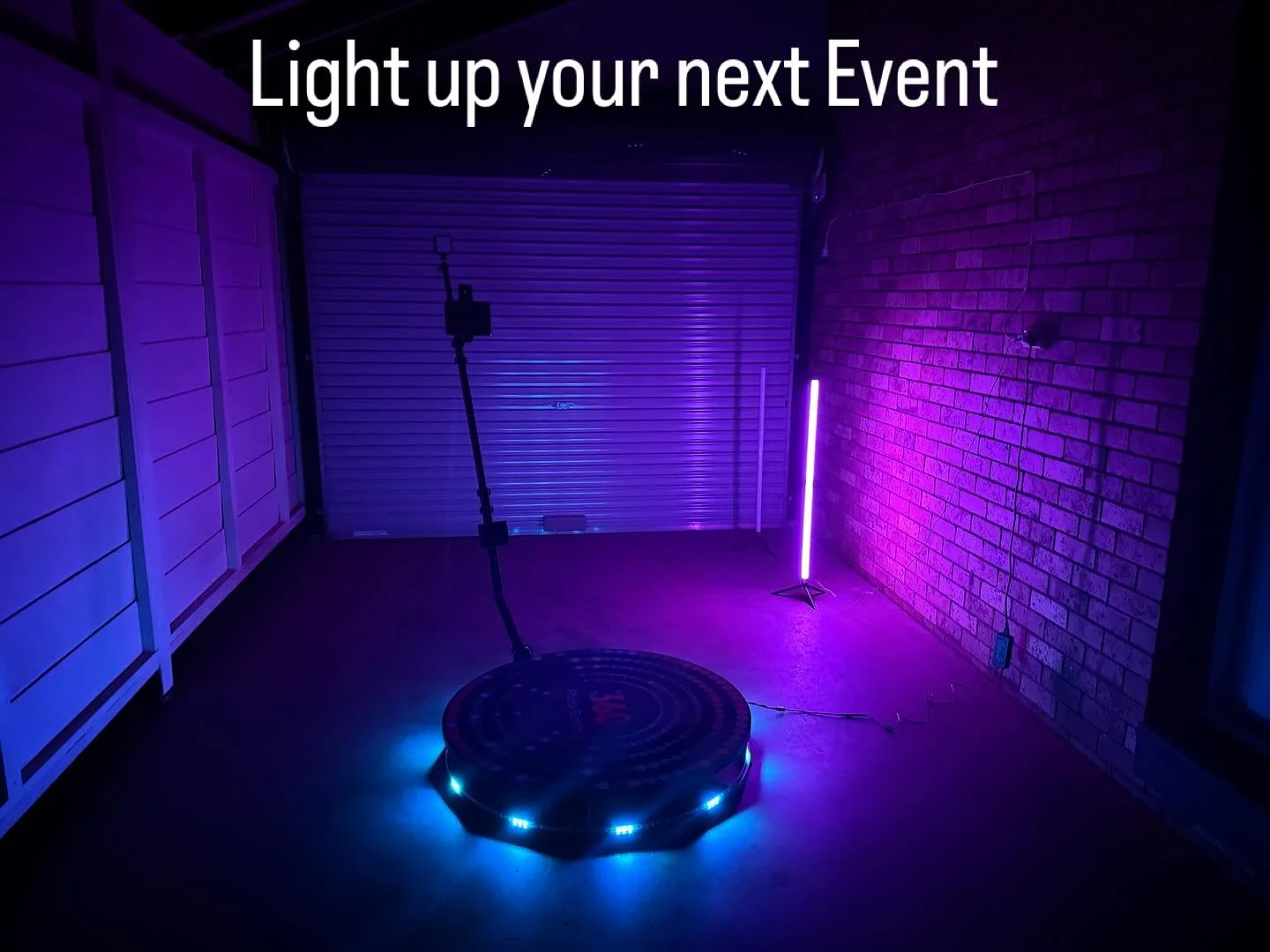 Booking Link in Bio! #checkitout #events #elevate #360photobooth #lights #birthday #wedding #corporate