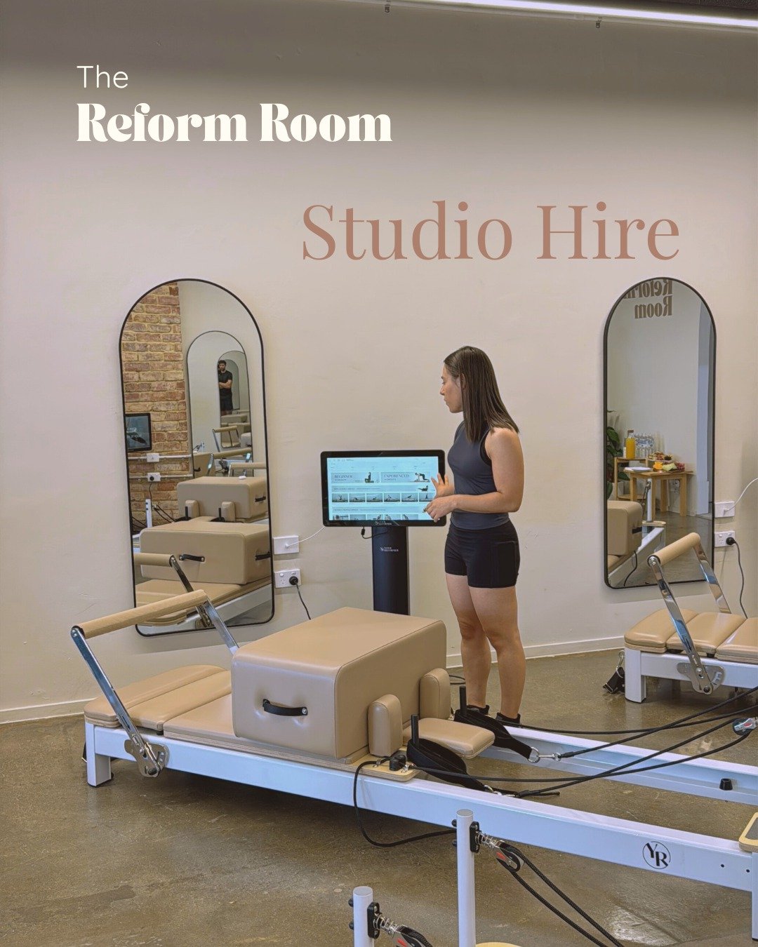 Did you know our space is available for hire? 

Are you a pilates instructor looking for a studio for one-on-one sessions or are you an instructor in training?
Are you looking for a space for your workshop, content creation, photoshoot, birthday, tea