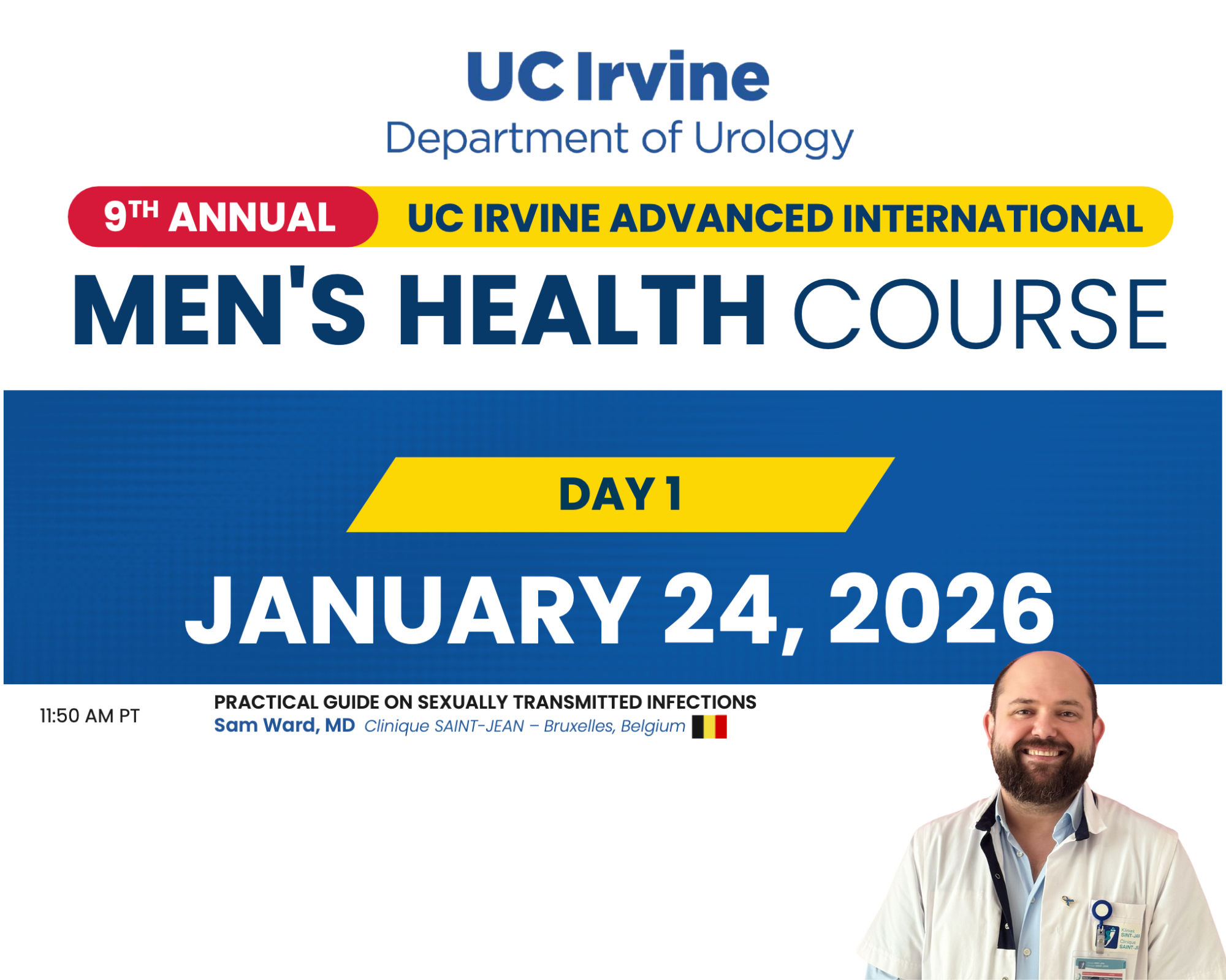 UC Irvine Advanced International Men’s Health Course 2026 : une approche pratique des IST en santé masculine