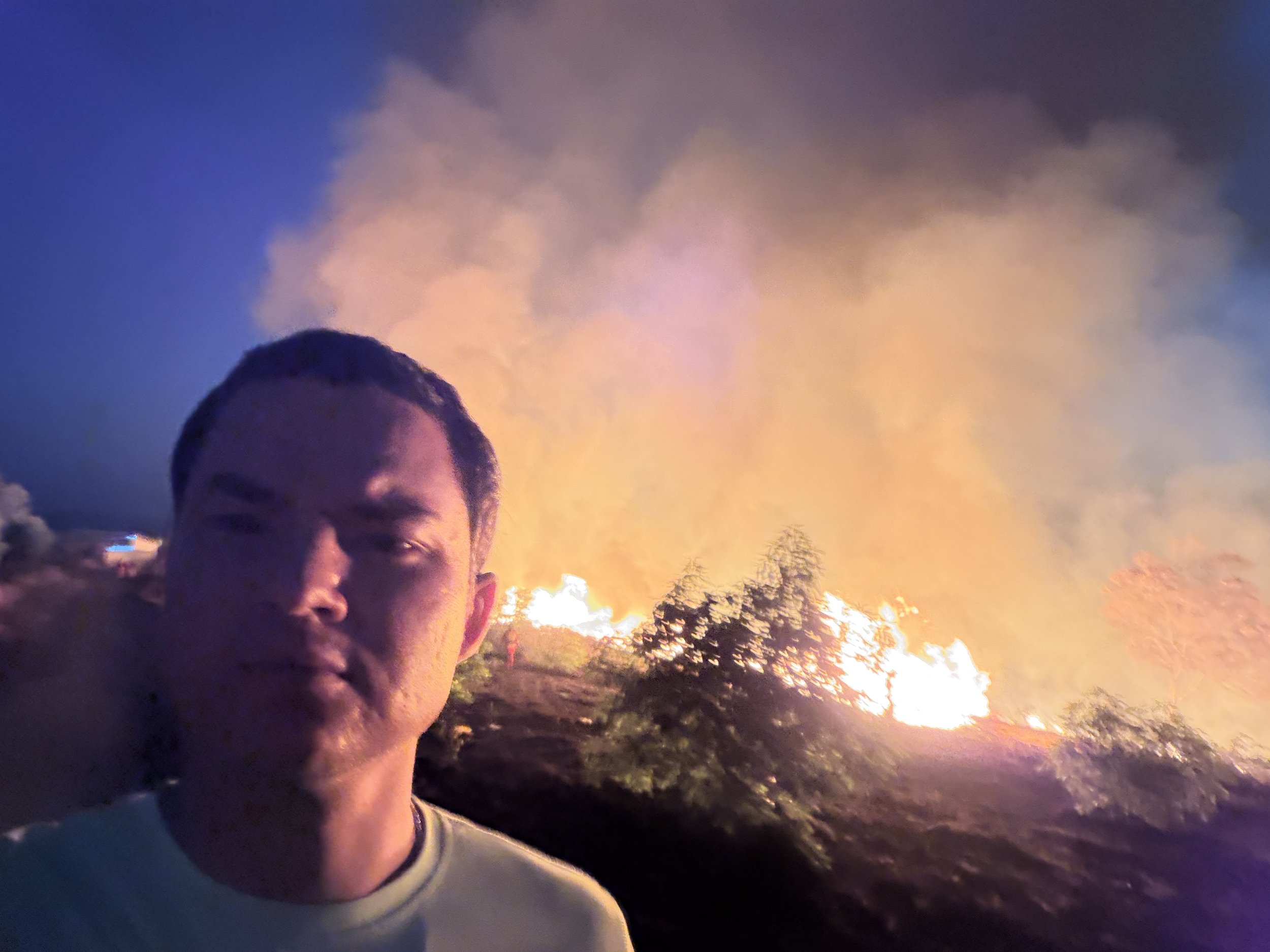  More brush fire at the school 