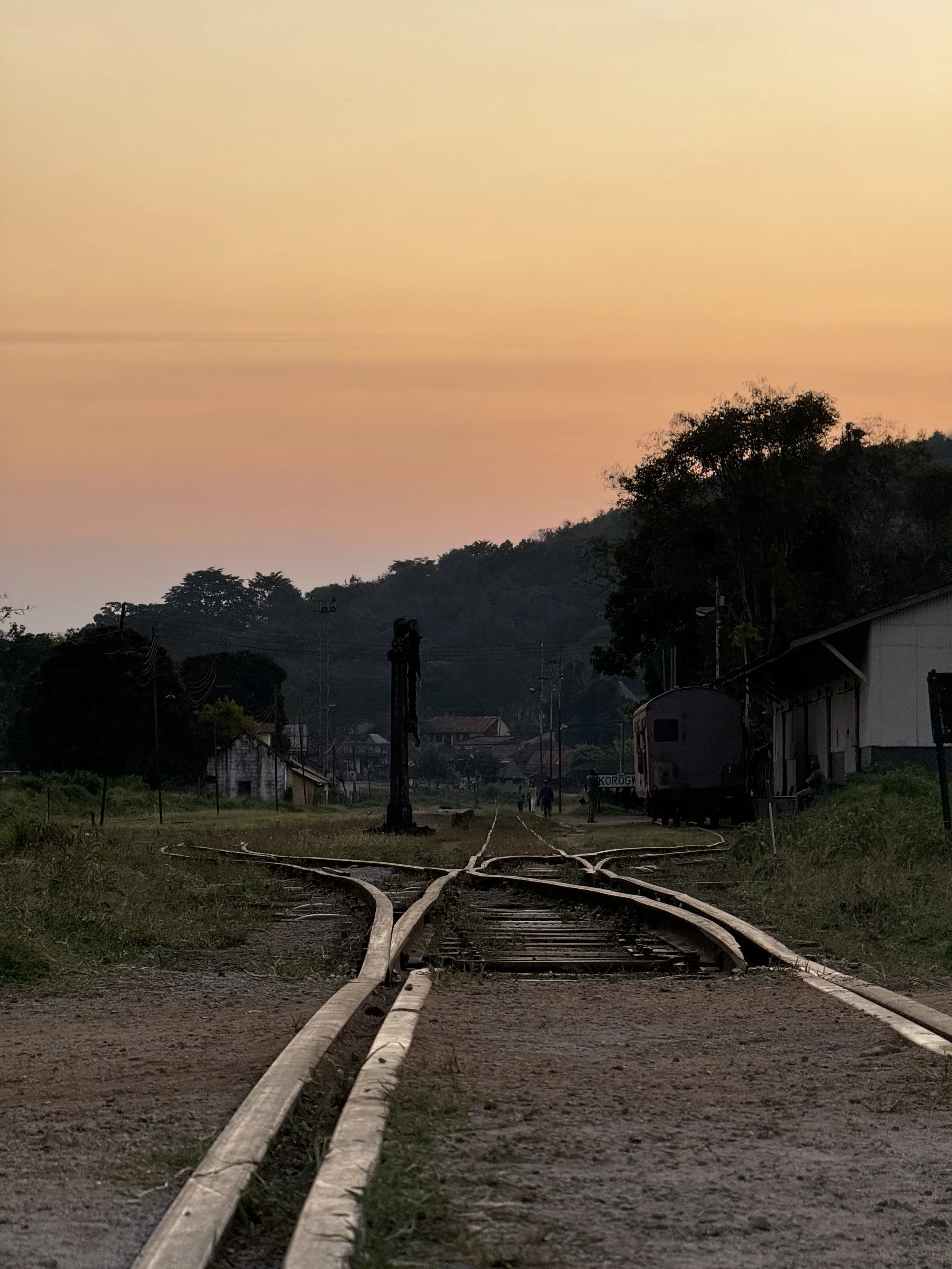  Railroad in Korogwe at sunset 