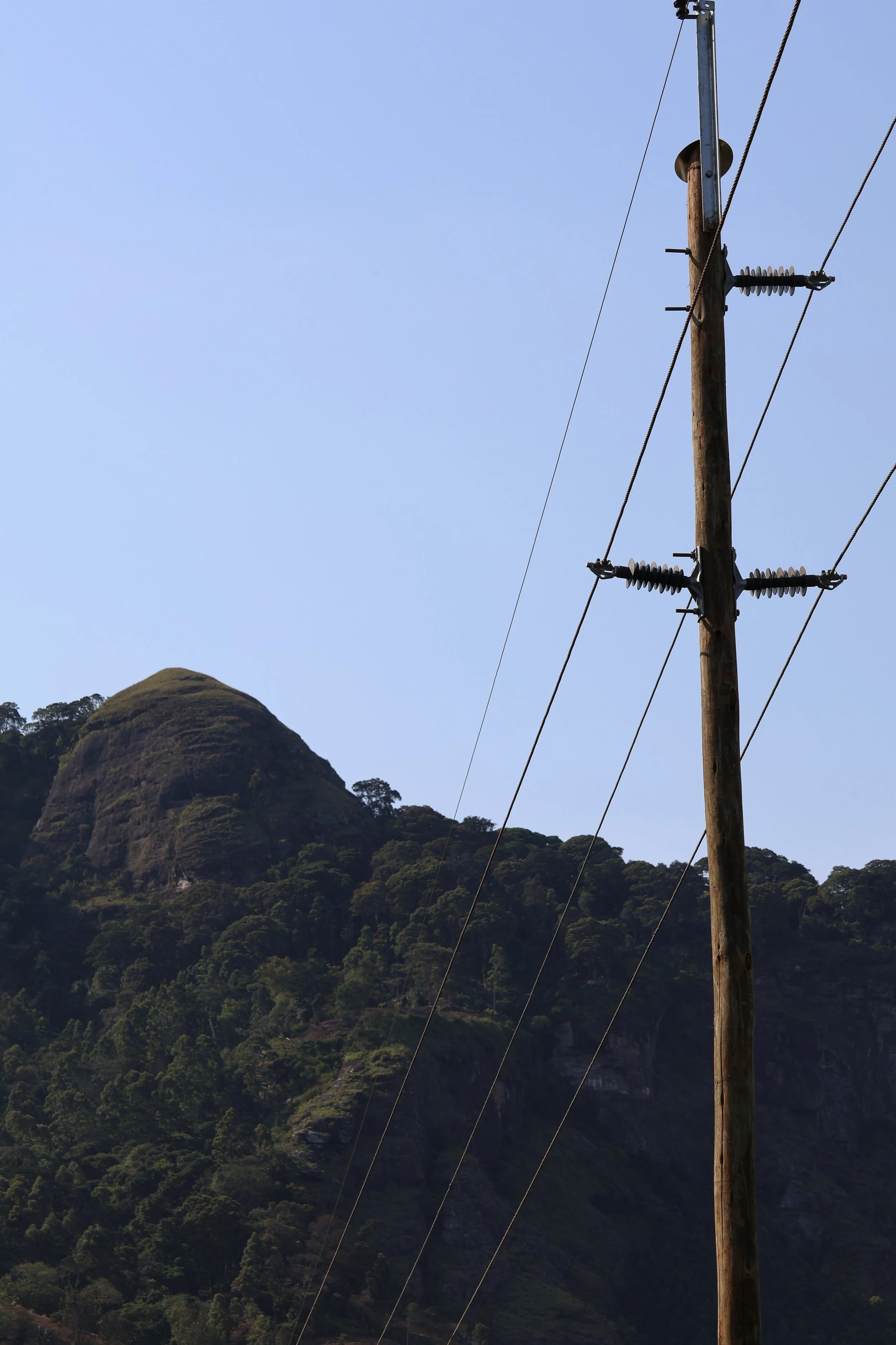  Electricity goes all the way up this mountain 