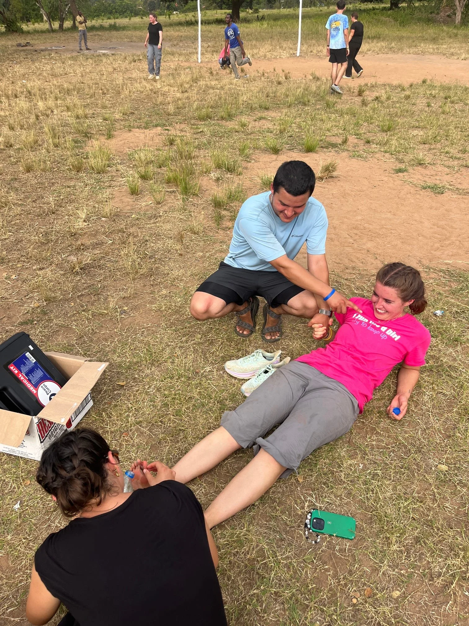  First aid and moral support 