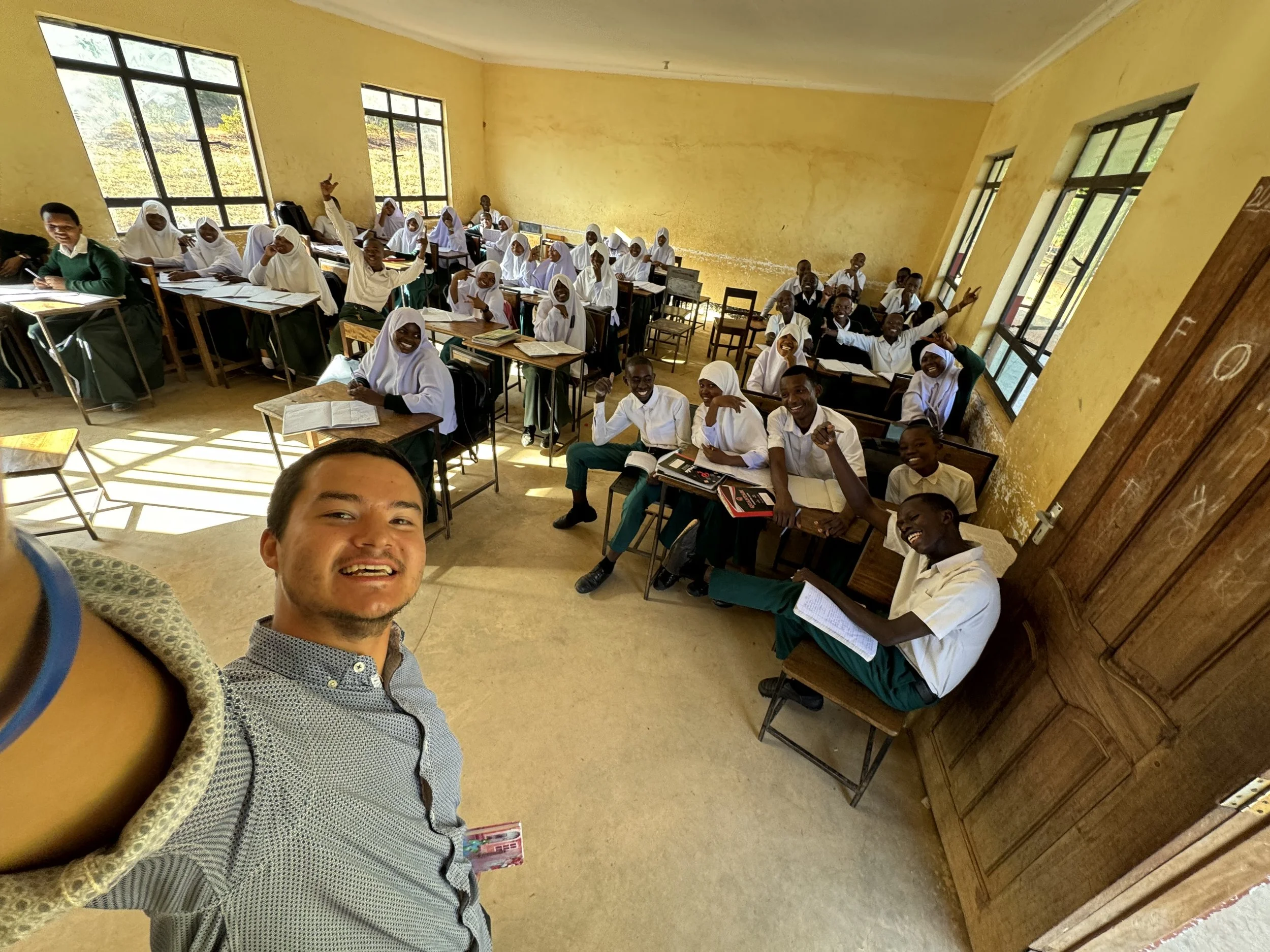  Saying bye to my class 