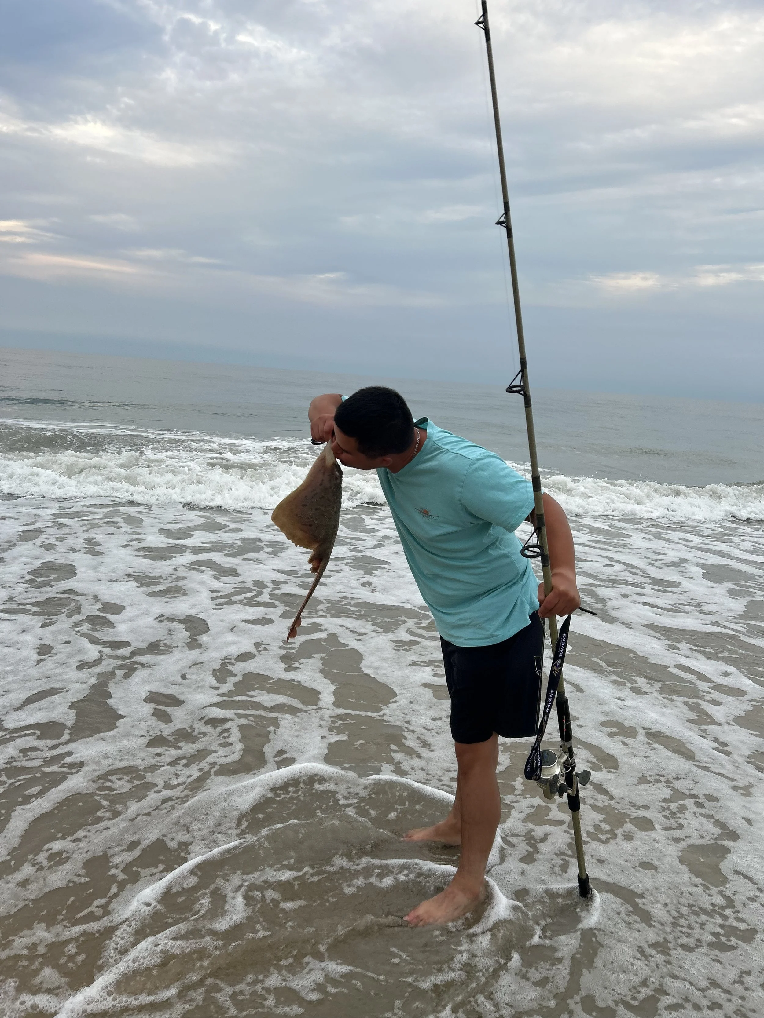  You have to kiss your catch — this one’s a clear nose skate 