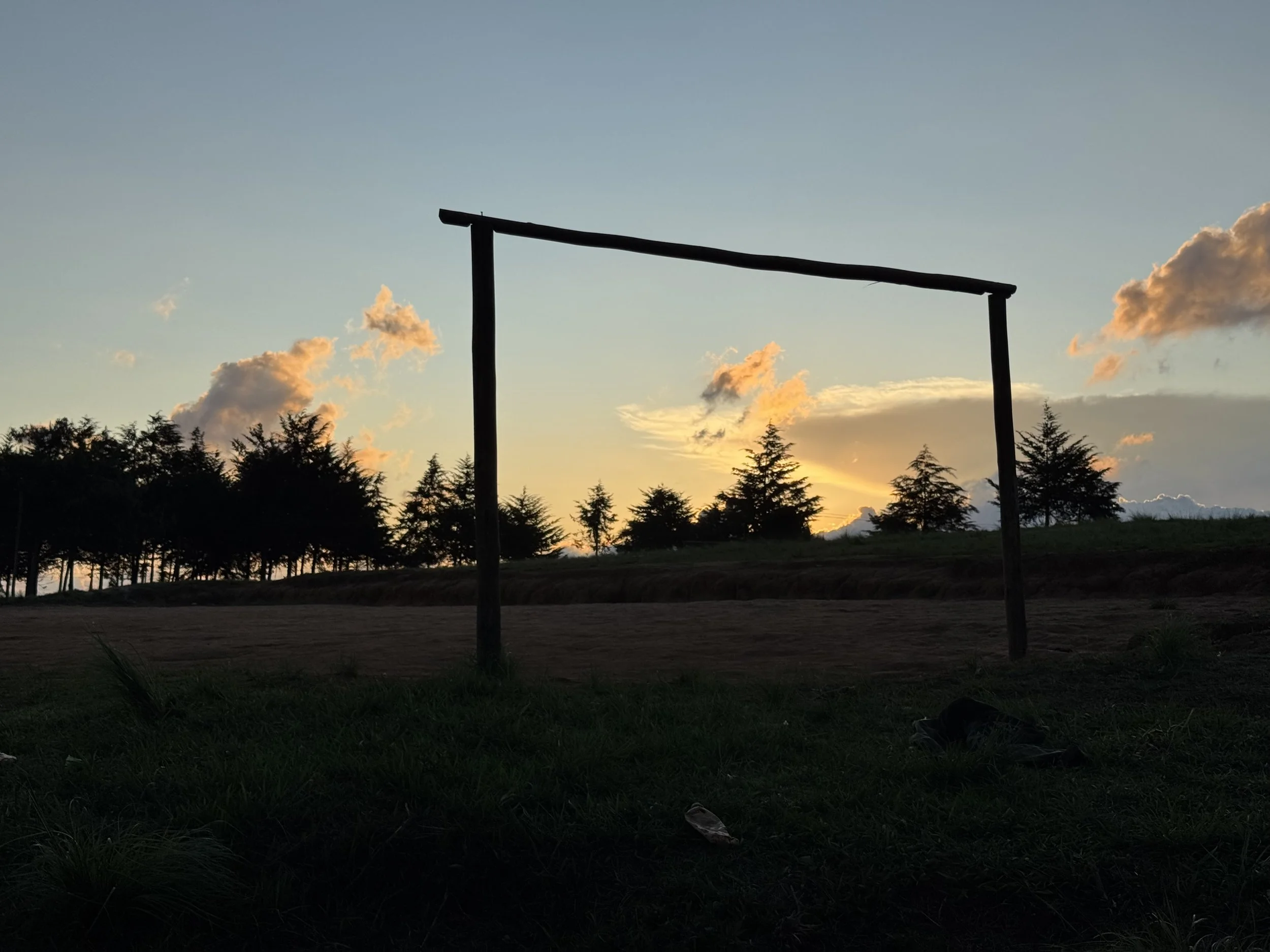  The school soccer field 