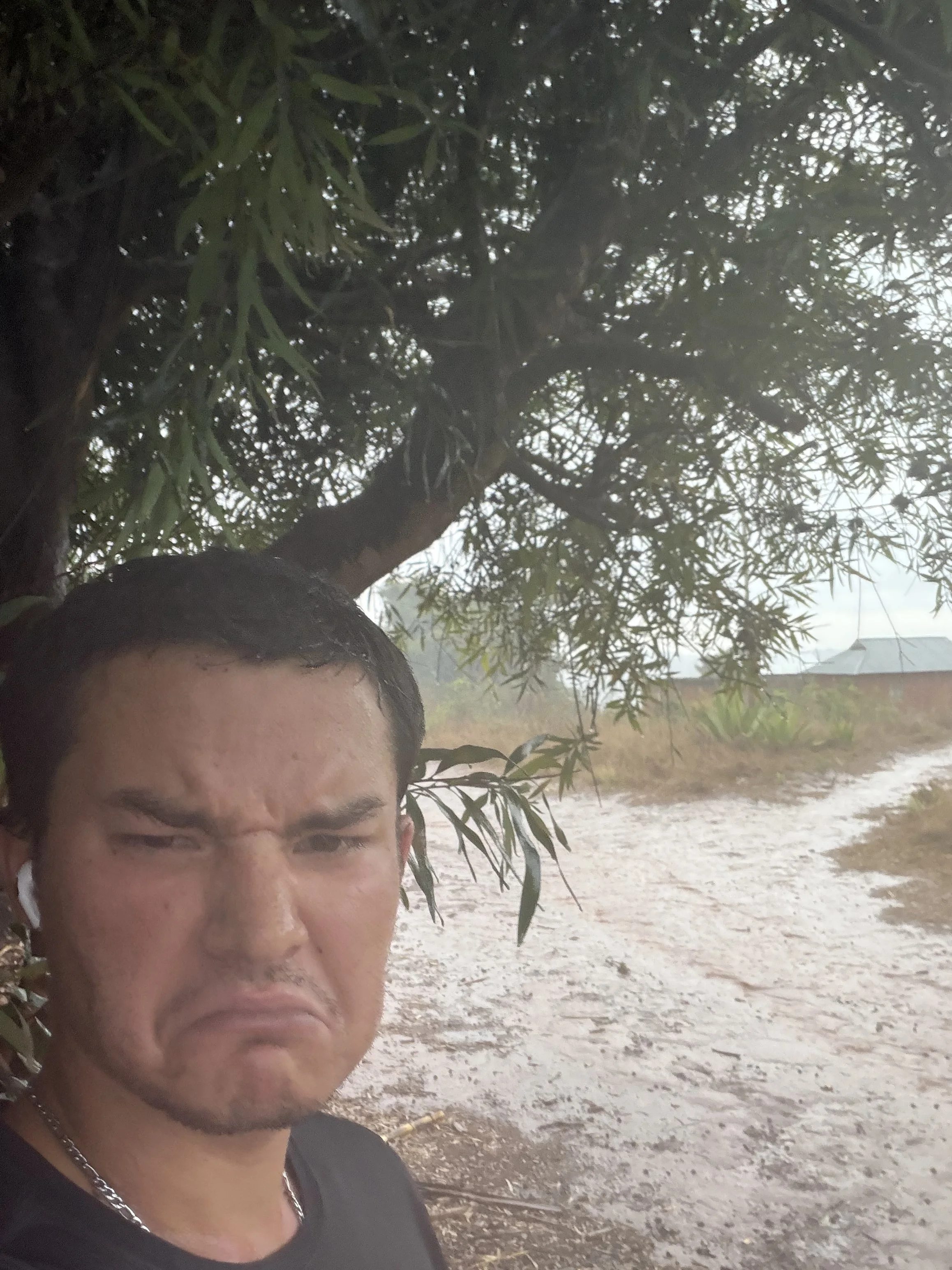  It rained during my run 