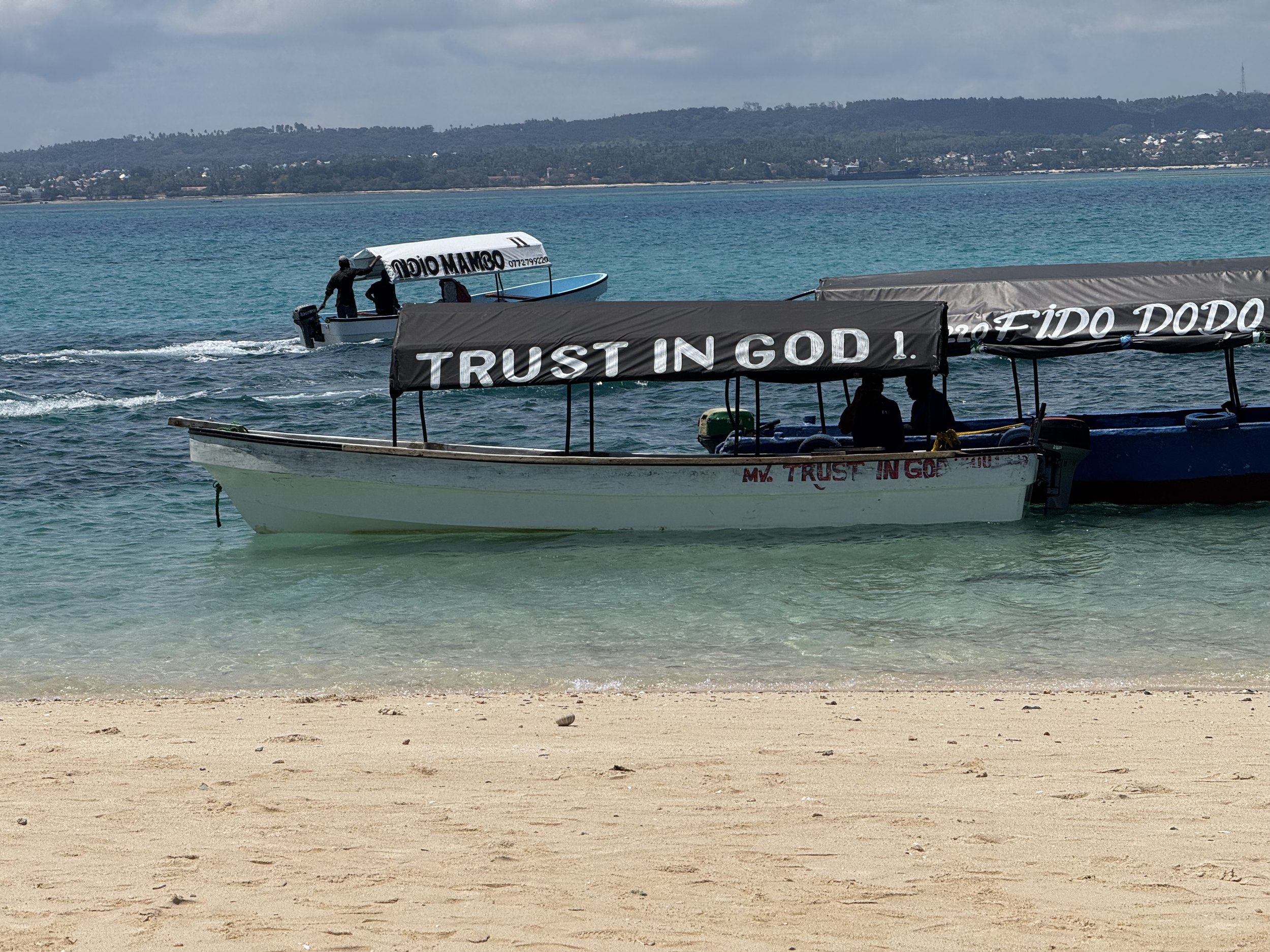 A boat taxi in Zanzibar 