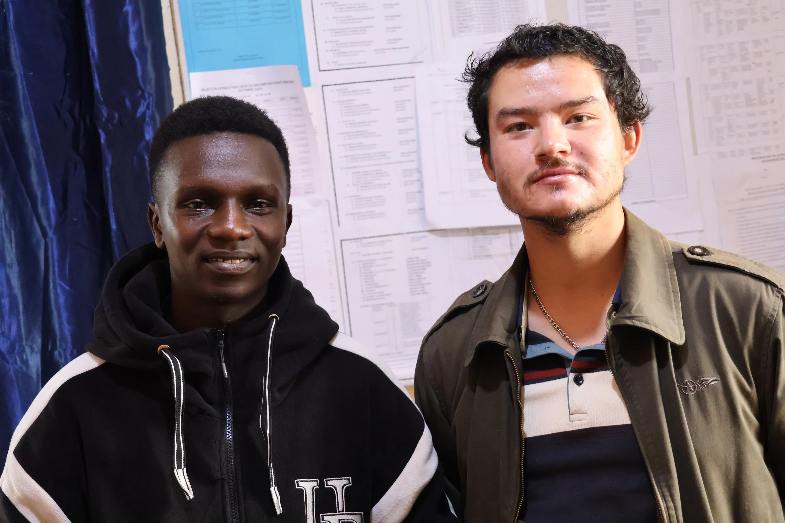  My friend and fellow teacher, Johnson, and I. (I’m on the right) 