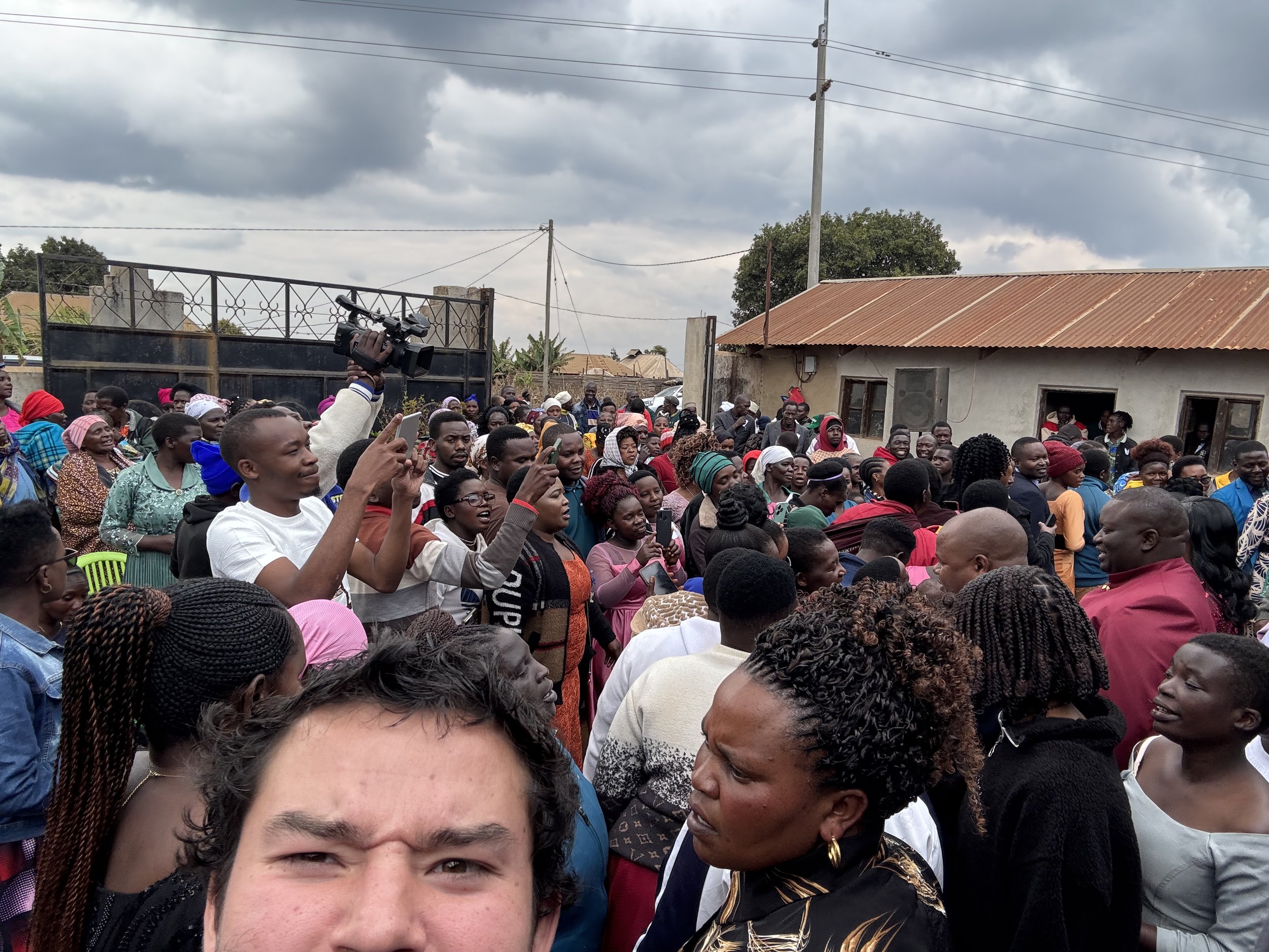  At some pre-wedding celebrations in the village 
