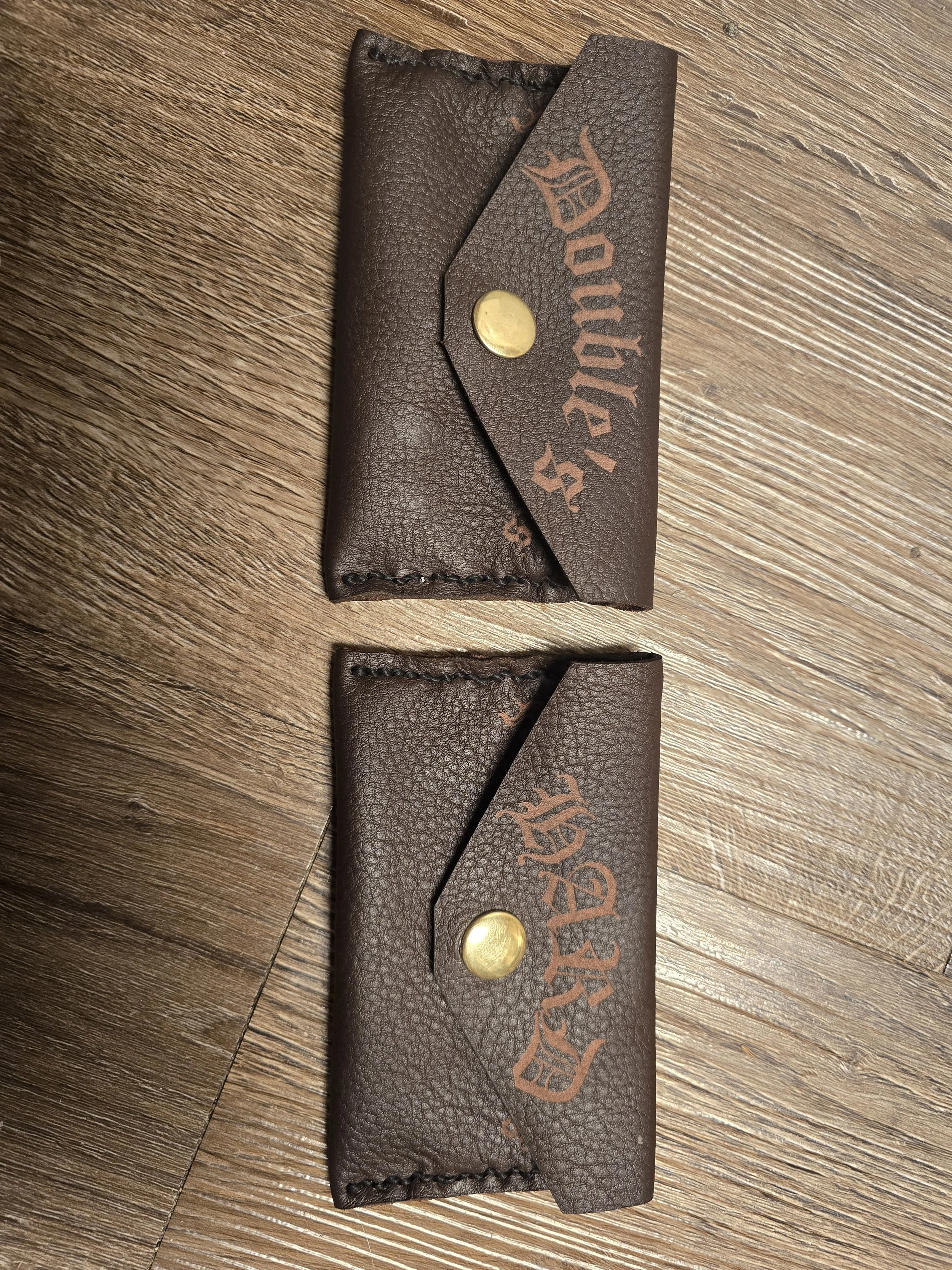 The original nail pouches that I made for my own personal use. I have since replaced them due to them being coated with a permanent chemical dye.