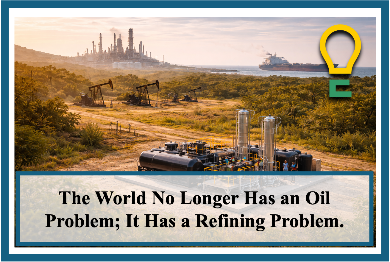The World No Longer Has an Oil Problem, It Has a Refining Problem. 