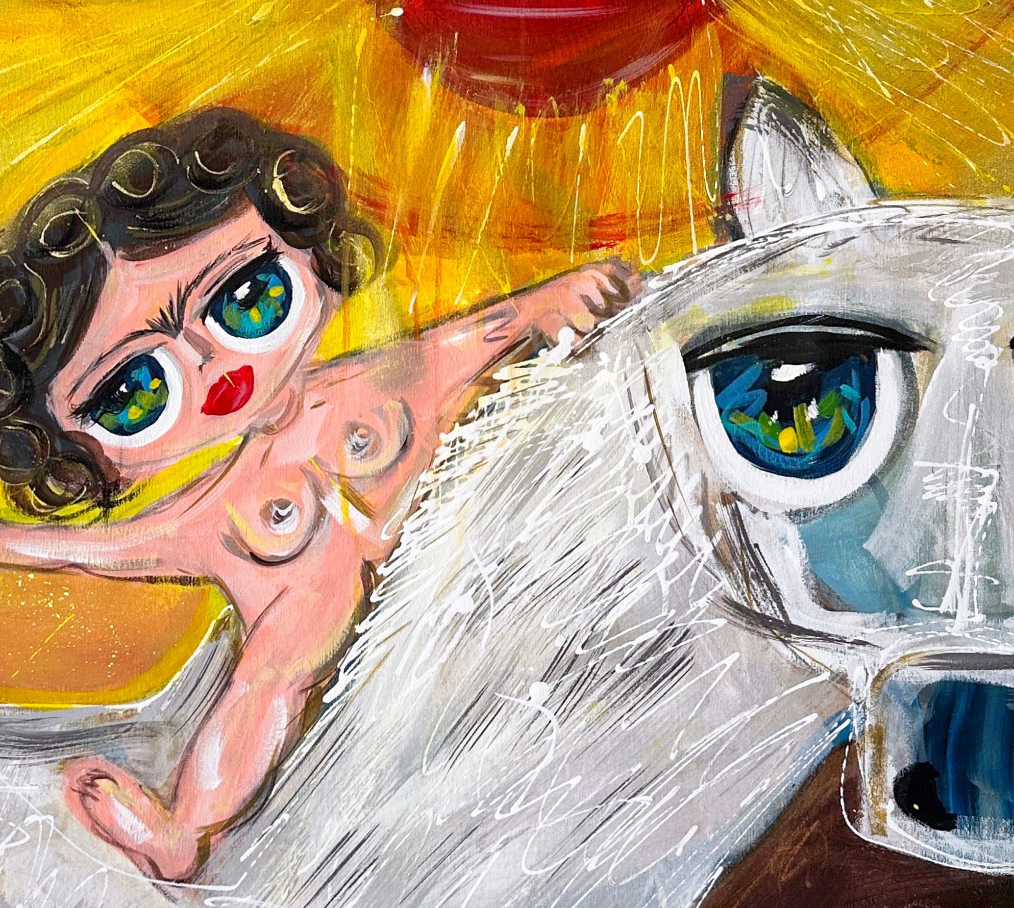 Arte sobre la alegría, la vitalidad y el éxito.
Palabras Clave Principales:
Cuadro El Sol tarot
Pintura tarot y Frida Kahlo
Arte tarot Arcanos Mayores
Venta de arte tarot y éxito
Arte sobre vitalidad y alegría
Pintura sobre felicidad y energí
