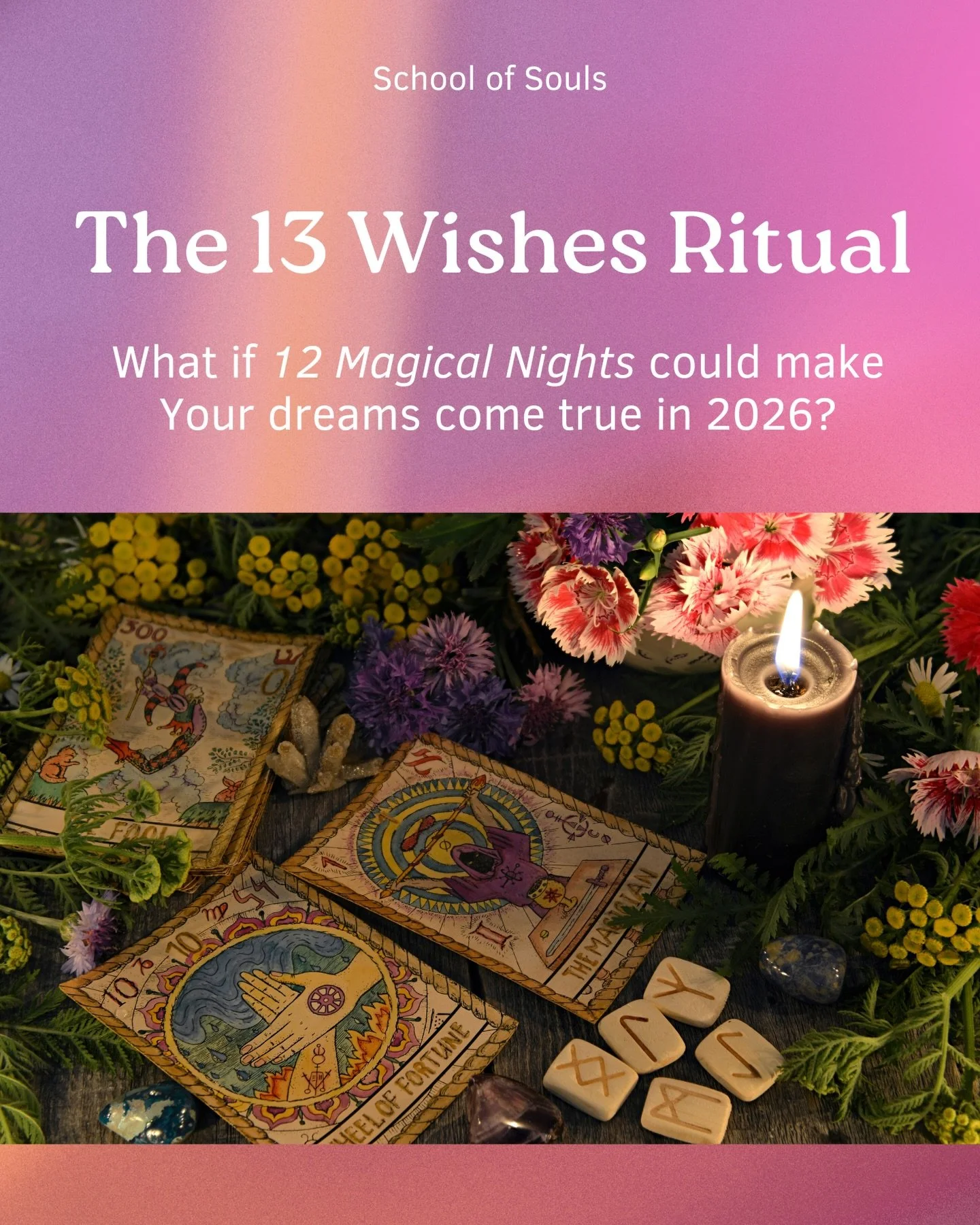 The 13 Wishes Ritual &amp; the Rauhn&auml;chte ✨

Once a year, time slows down 🌙 The Rauhn&auml;chte open a quiet, enchanted space between the old year and the new.

In the 13 Wishes Ritual, you release what has been&hellip;
and place 13 whispered w