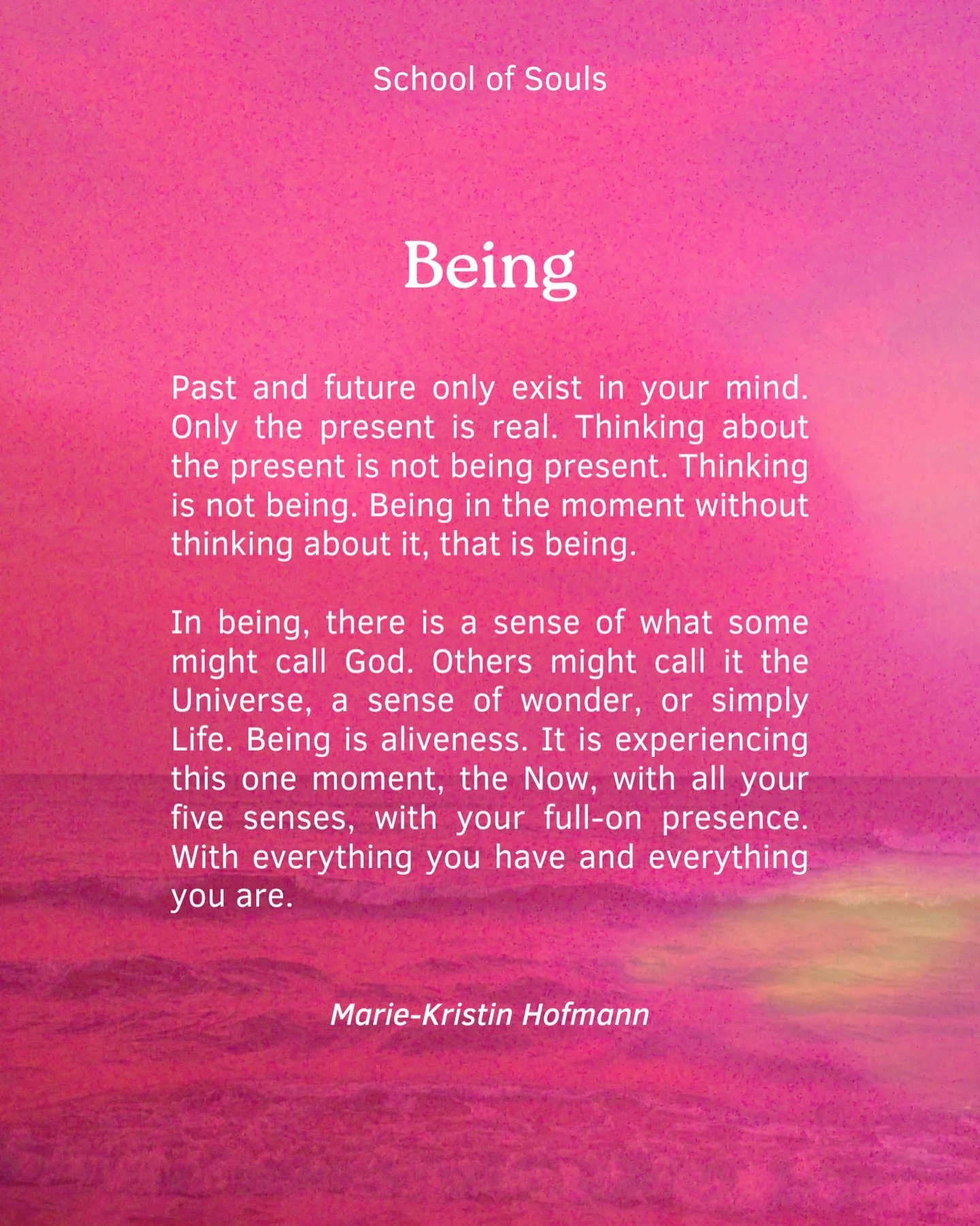 All year I&rsquo;ve been reflecting on being. Quitting my 9-5 and moving into entrepreneurship meant a lot of doing - and that&rsquo;s something that I&rsquo;ve always prioritized over being. Until I sat in a 10-day silent meditation retreat and ever