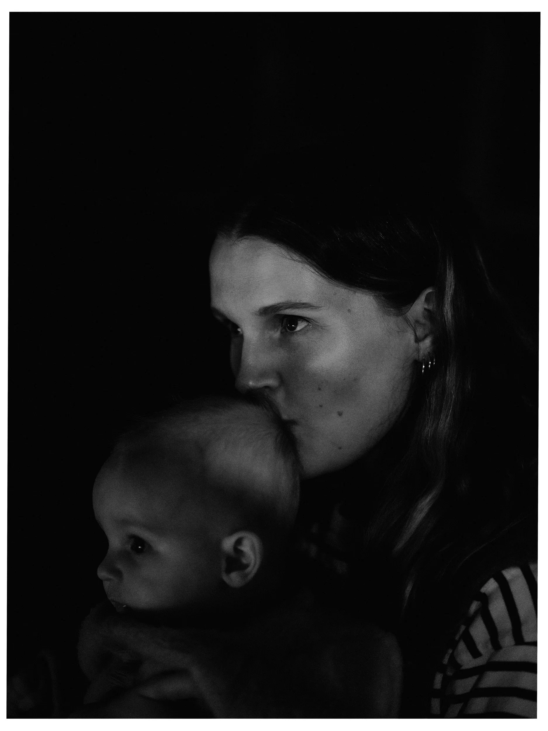 Documentair portret van familie in Den Bosch, gefotografeerd door Jan Gradje Vollebergh