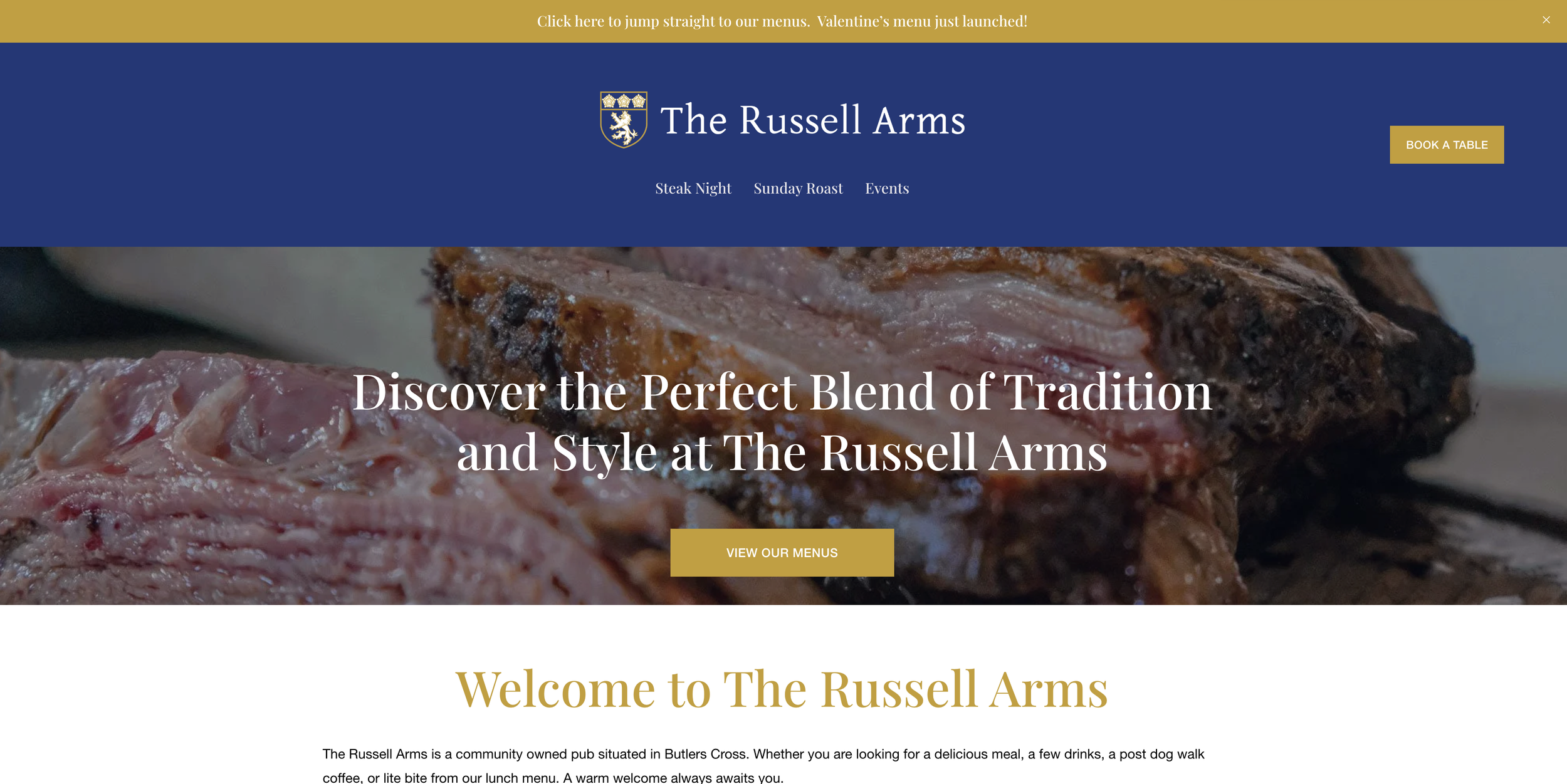 The Russell Arms | Squarespace