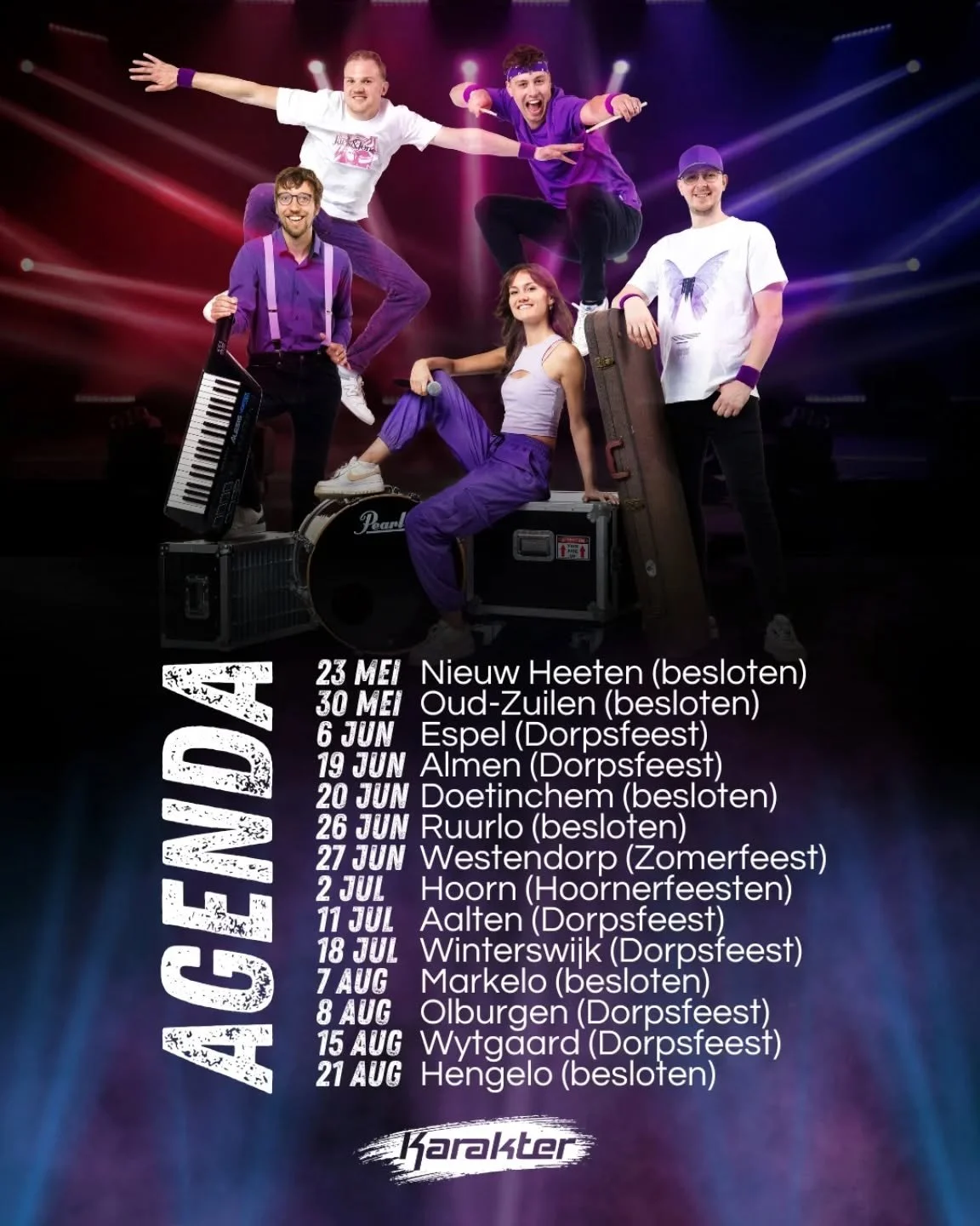 𝗪𝗮𝗮𝗿 𝘇𝗶𝗲𝗻 𝘄𝗲 𝗷𝘂𝗹𝗹𝗶𝗲?! Wij zijn er namelijk helemaal klaar voor! Een heerlijk vooruitzicht naar een seizoen vol te gekke shows 🔥 Zet de data GROOT in je agenda en dan zien we jullie snel meezingen, hossen en springen met medley's vol 