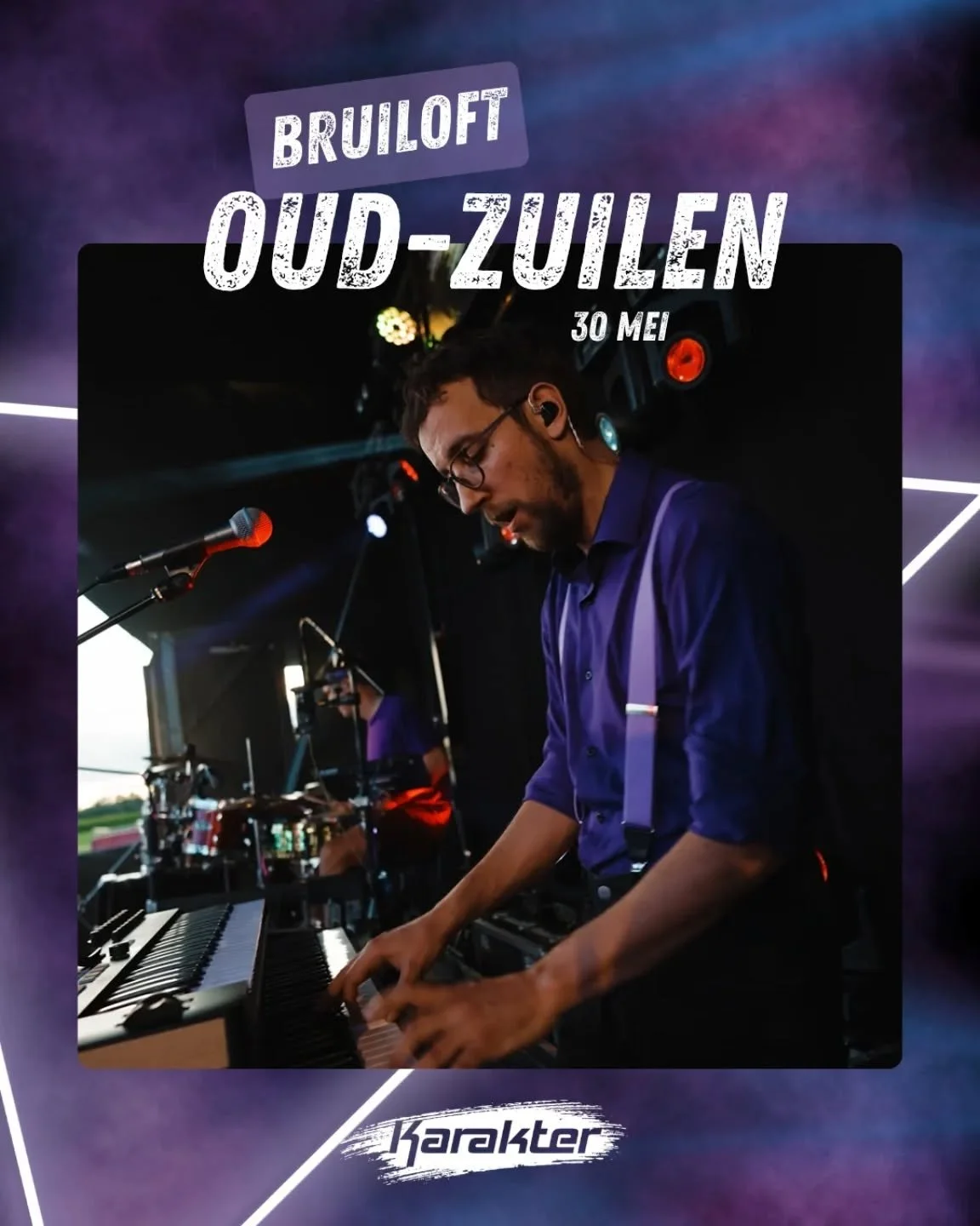 Morgenavond gaan we de liefde vieren in 𝗢𝘂𝗱-𝗭𝘂𝗶𝗹𝗲𝗻! 💍 Dat wordt een heerlijk feest en we hebben er al gruwelijk zin in 🤩🔥

𝘍𝘦𝘦𝘴𝘵𝘫𝘦 𝘮𝘦𝘵 𝘒𝘢𝘳𝘢𝘬𝘵𝘦𝘳?🔥
🗓 @burovoormuziek
🌐 www.karakterdeband.nl
🎛 B&amp;B

#feestband #cover