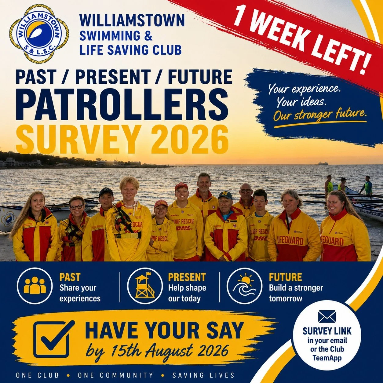 1 WEEK LEFT! LET US KNOW YOUR THOUGHTS, IDEAS AND INSIGHTS FOR THE 2026/27 SEASON! 

Thank you so much to everyone who has already completed the Survey! Your responses are already helping shape our planning for the summer ahead, and we want to hear f