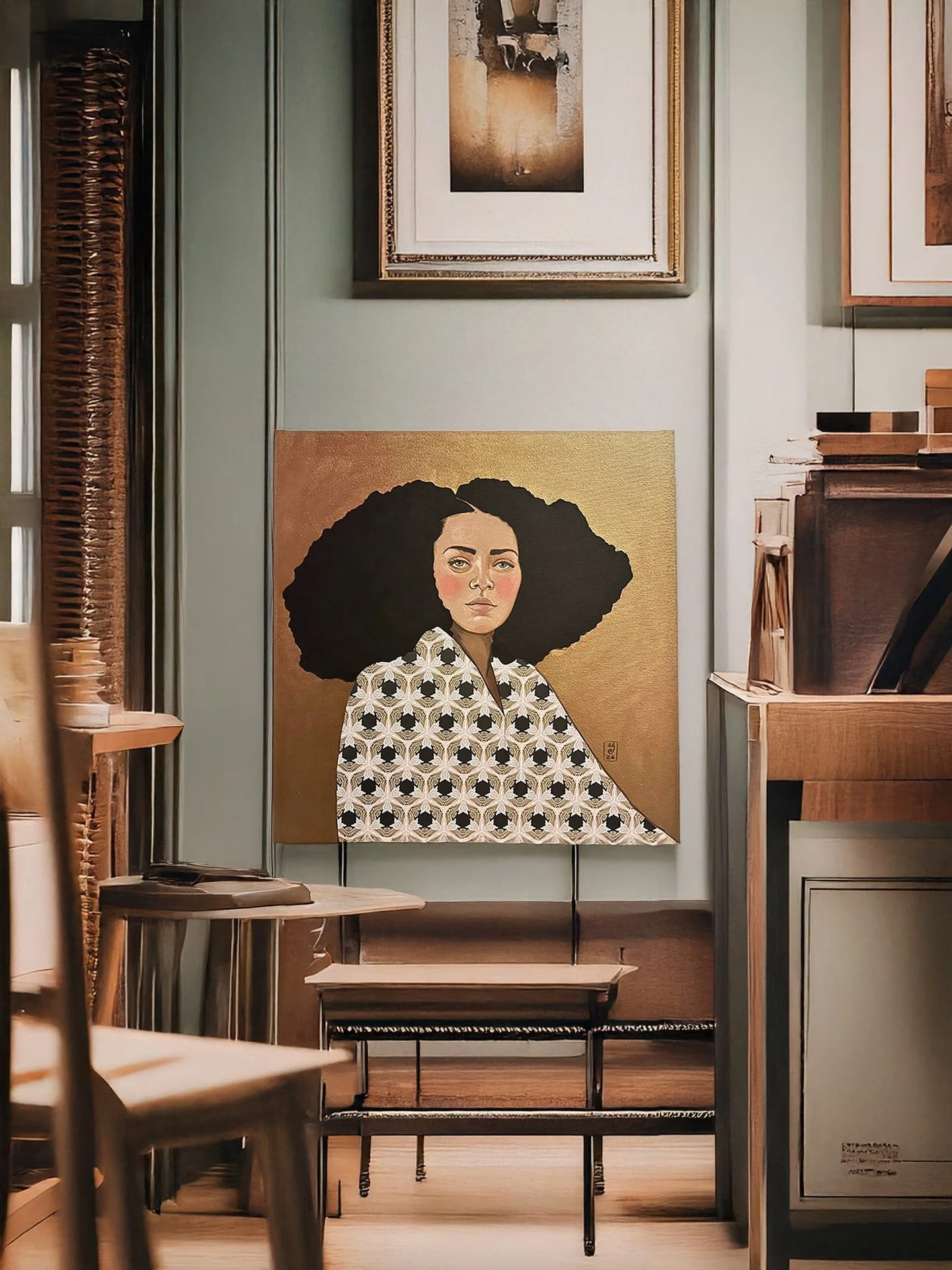 &ldquo;Wienerin Morena&rdquo;. Acryl auf Leinwand 50x50 Available in my studio. #wienerin #wien #morena #wienerstudio #newstudiospace