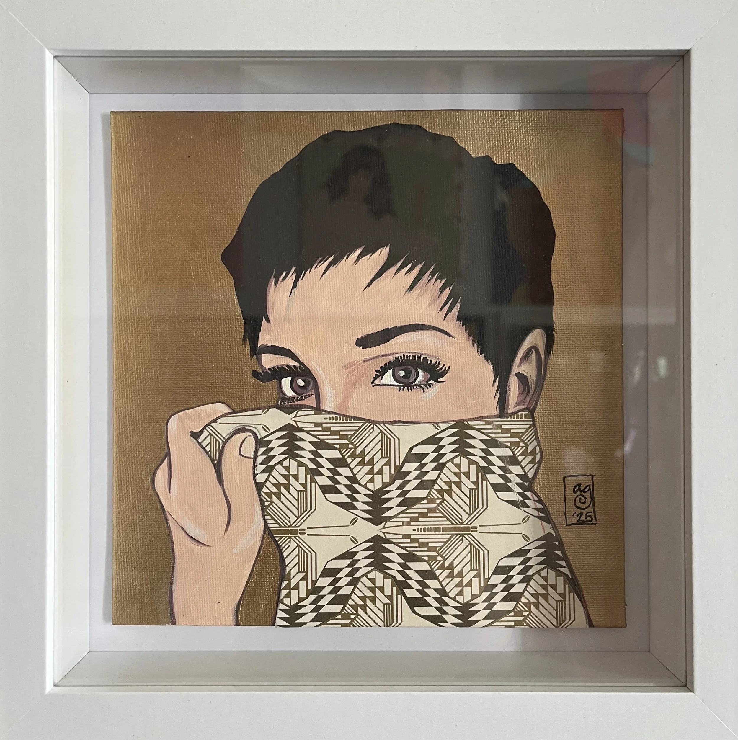 Lisa
Acrylic on canvas and mix media with frame
20x20
2025
350 €