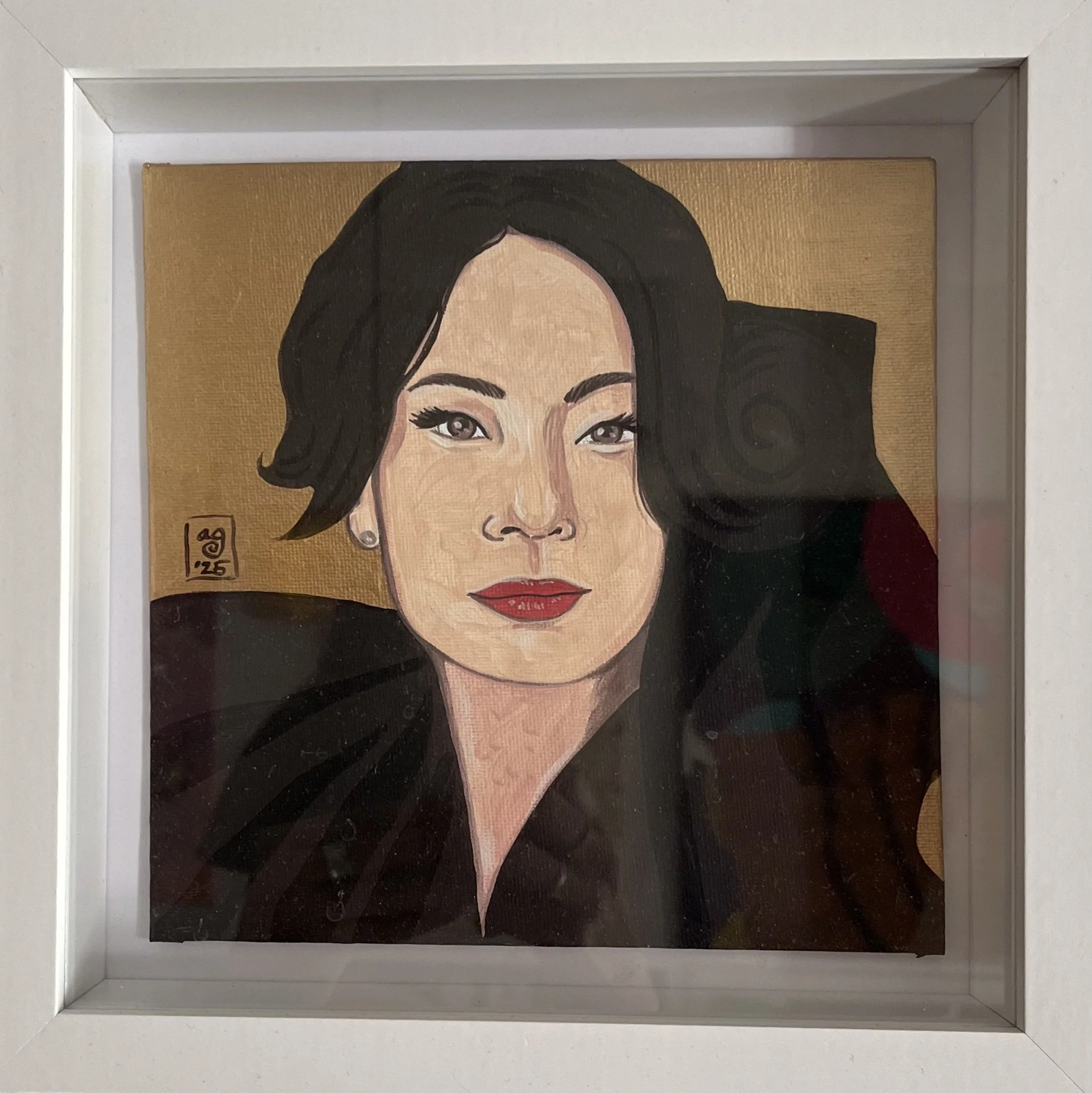 Lucy
Acrylic on canvas and mix media with frame
20x20
2025
350 €